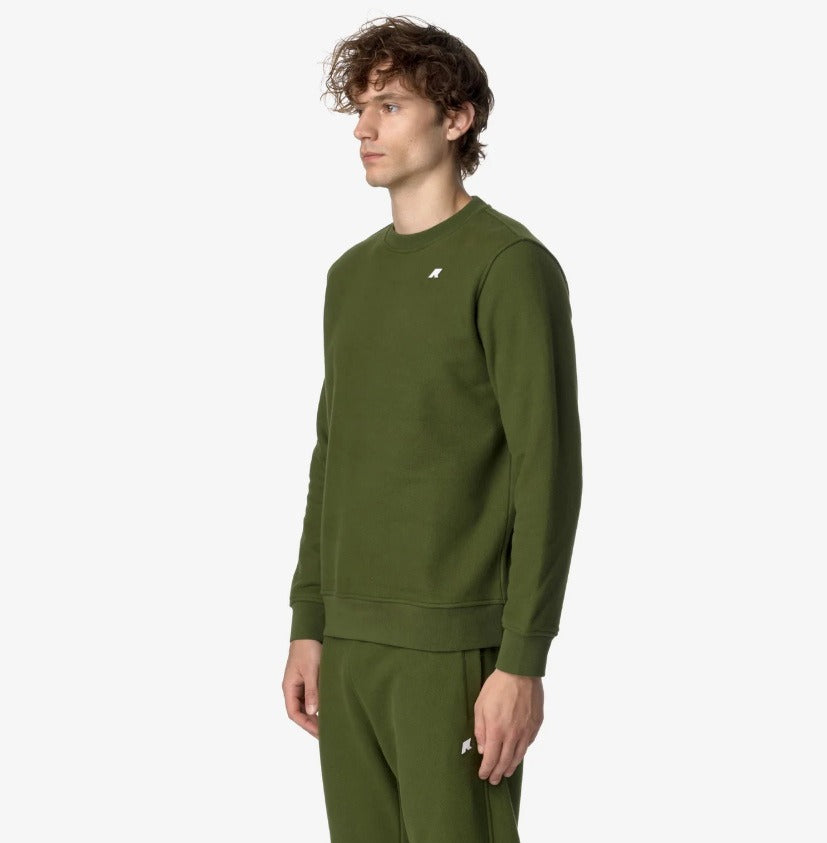 k way baptiste heavy fleece green cypress felpa k8133gw h11