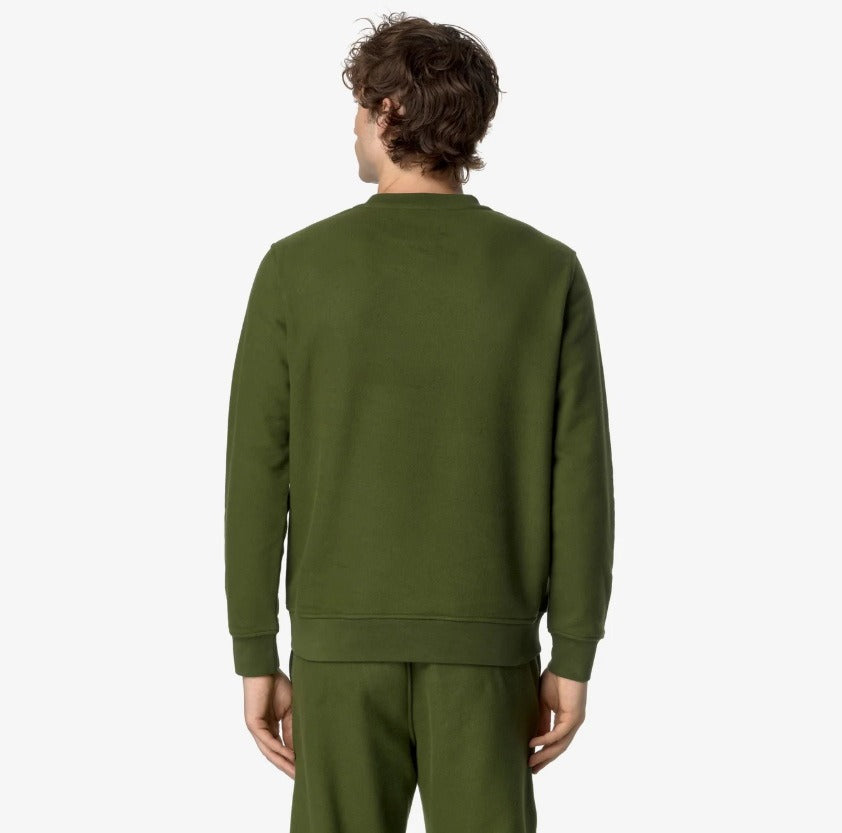 k way baptiste heavy fleece green cypress felpa k8133gw h11
