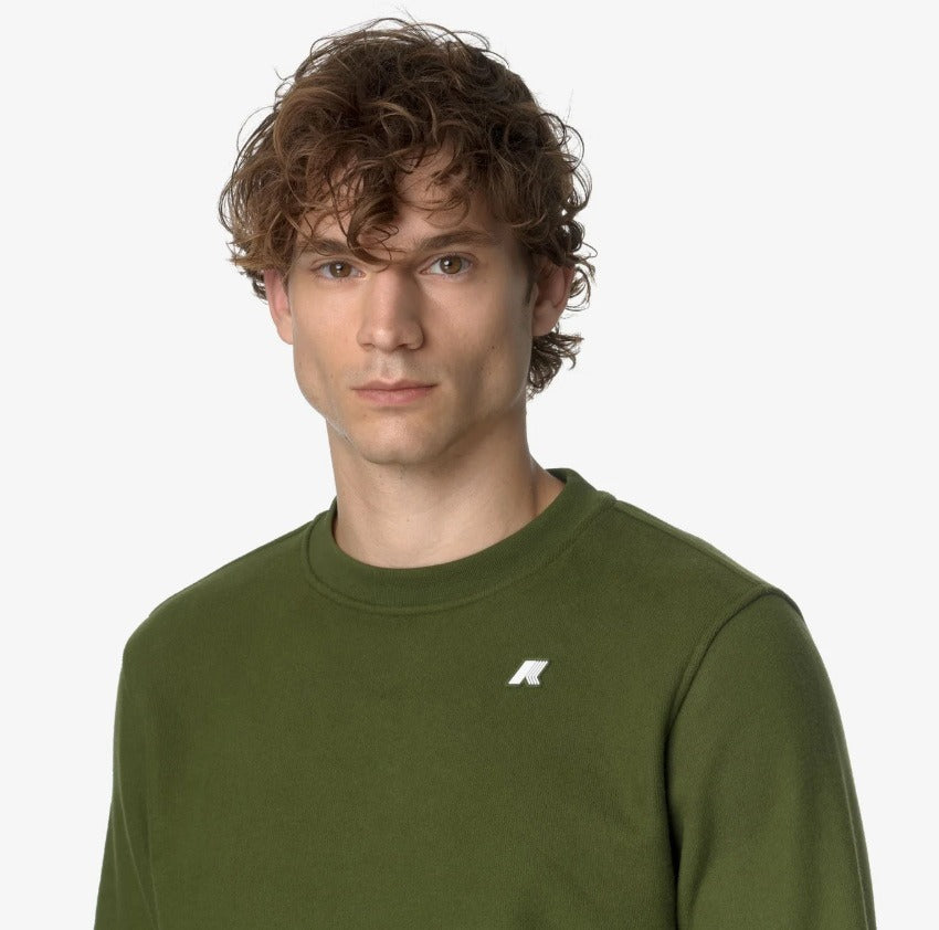 k way baptiste heavy fleece green cypress felpa k8133gw h11