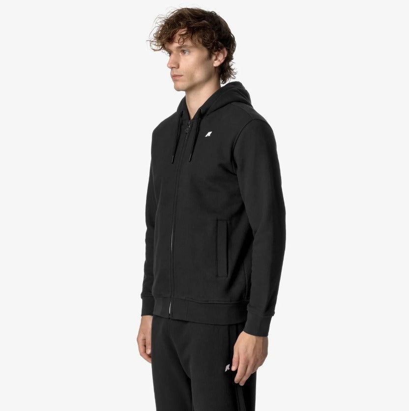 k way anthony heavy fleece black pure felpa k8133iw usy