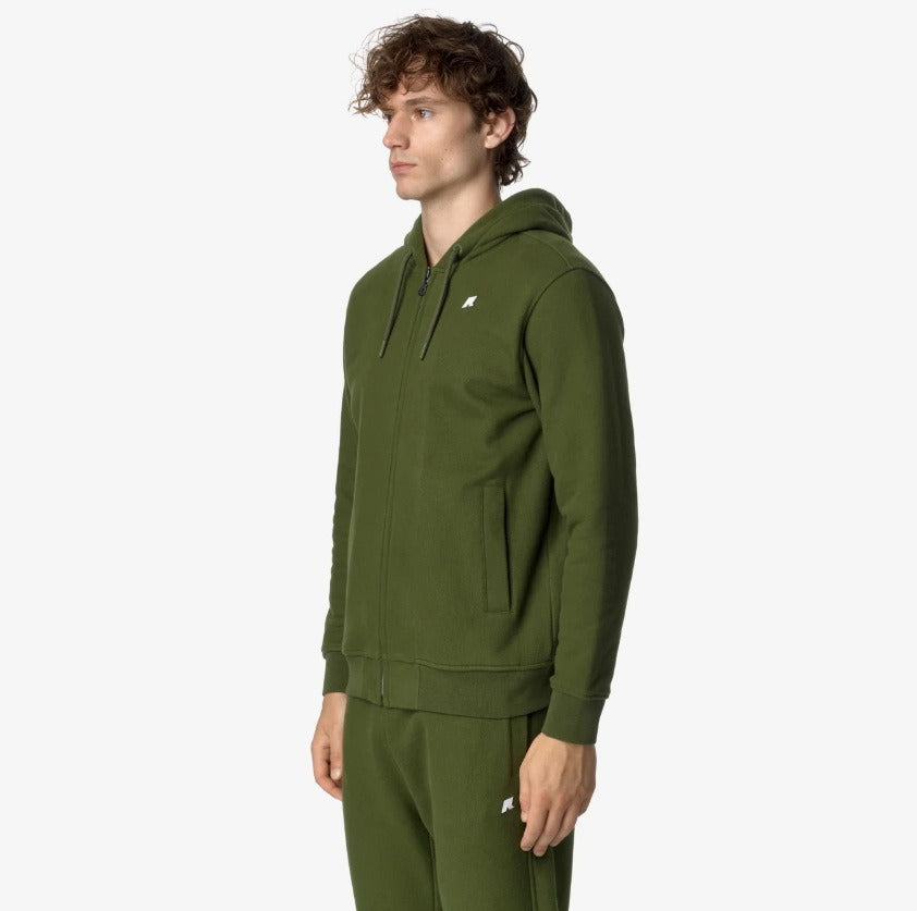 k way anthony heavy fleece green cypress felpa k8133iw h11