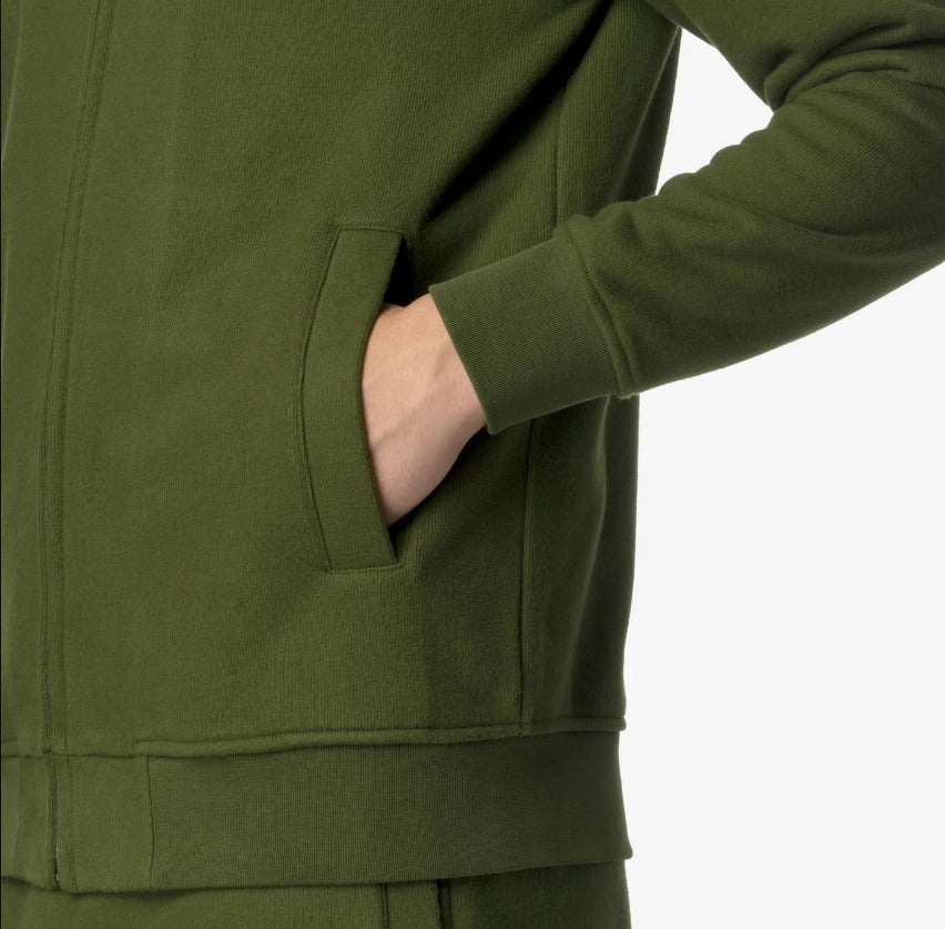 k way anthony heavy fleece green cypress felpa k8133iw h11