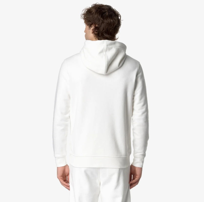 k way anthony heavy fleece white gardeniat felpa k8133iw x42