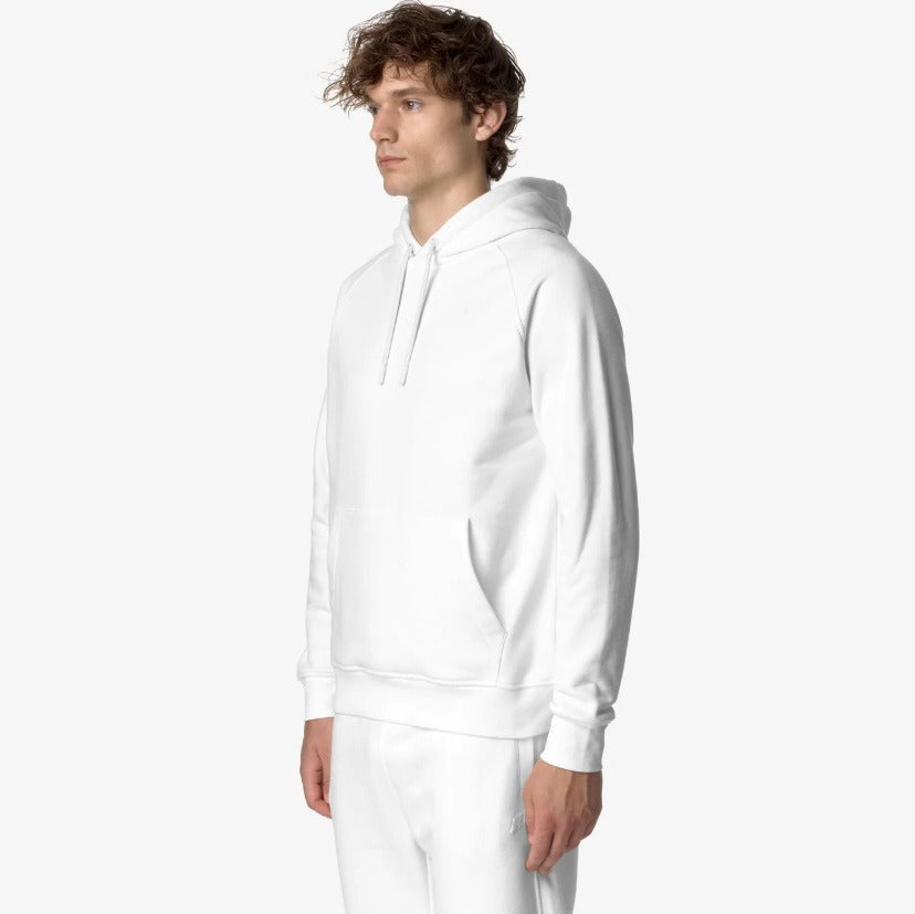 k way alban heavy fleece white gardenia felpa k8133jw x42