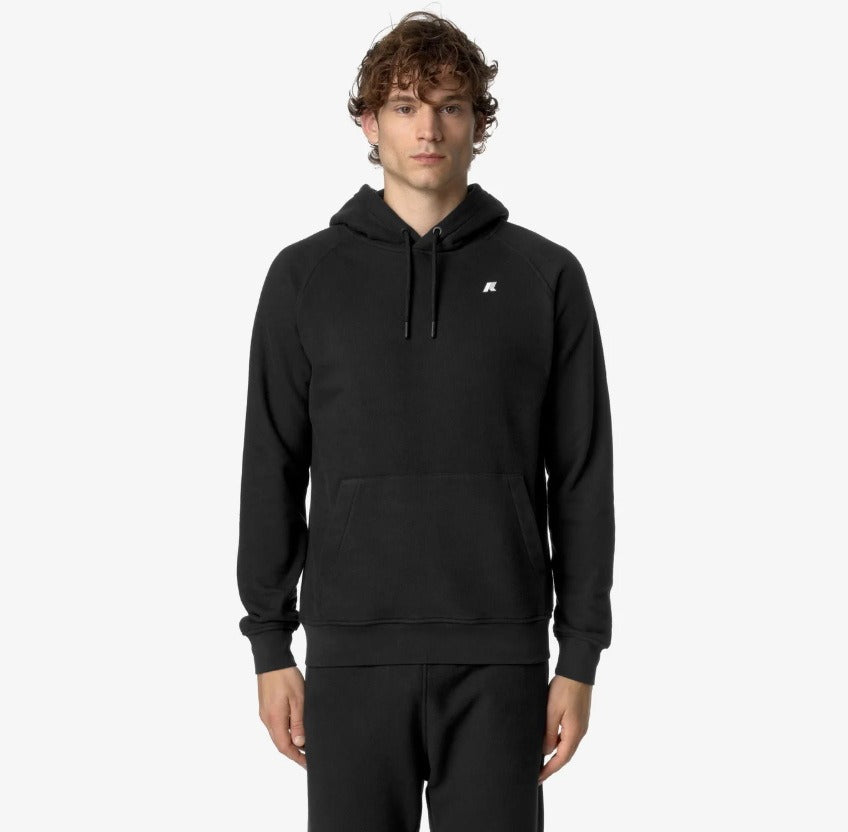 k way alban heavy fleece black pure felpa k8133jw usy