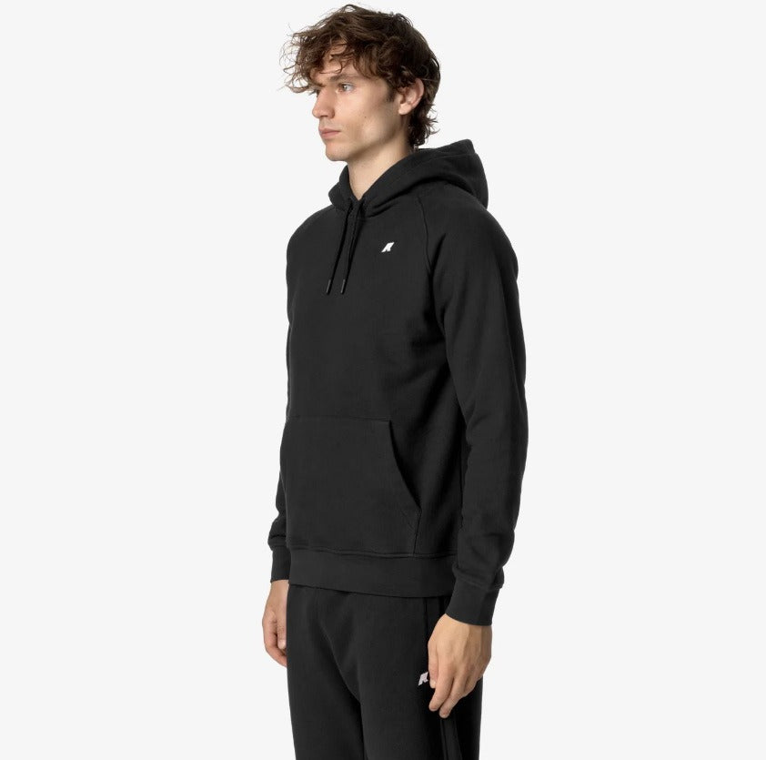 k way alban heavy fleece black pure felpa k8133jw usy