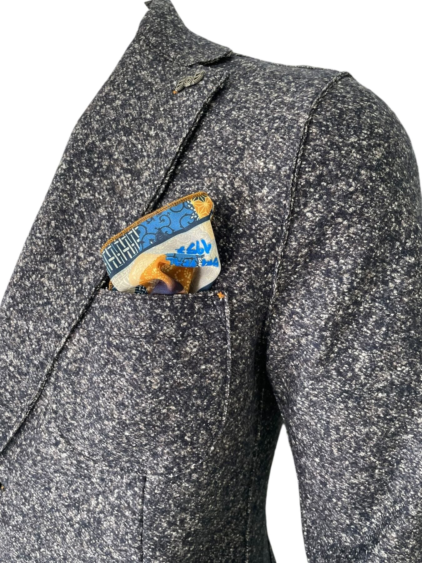 Single Breasted Jacket Pocket Top