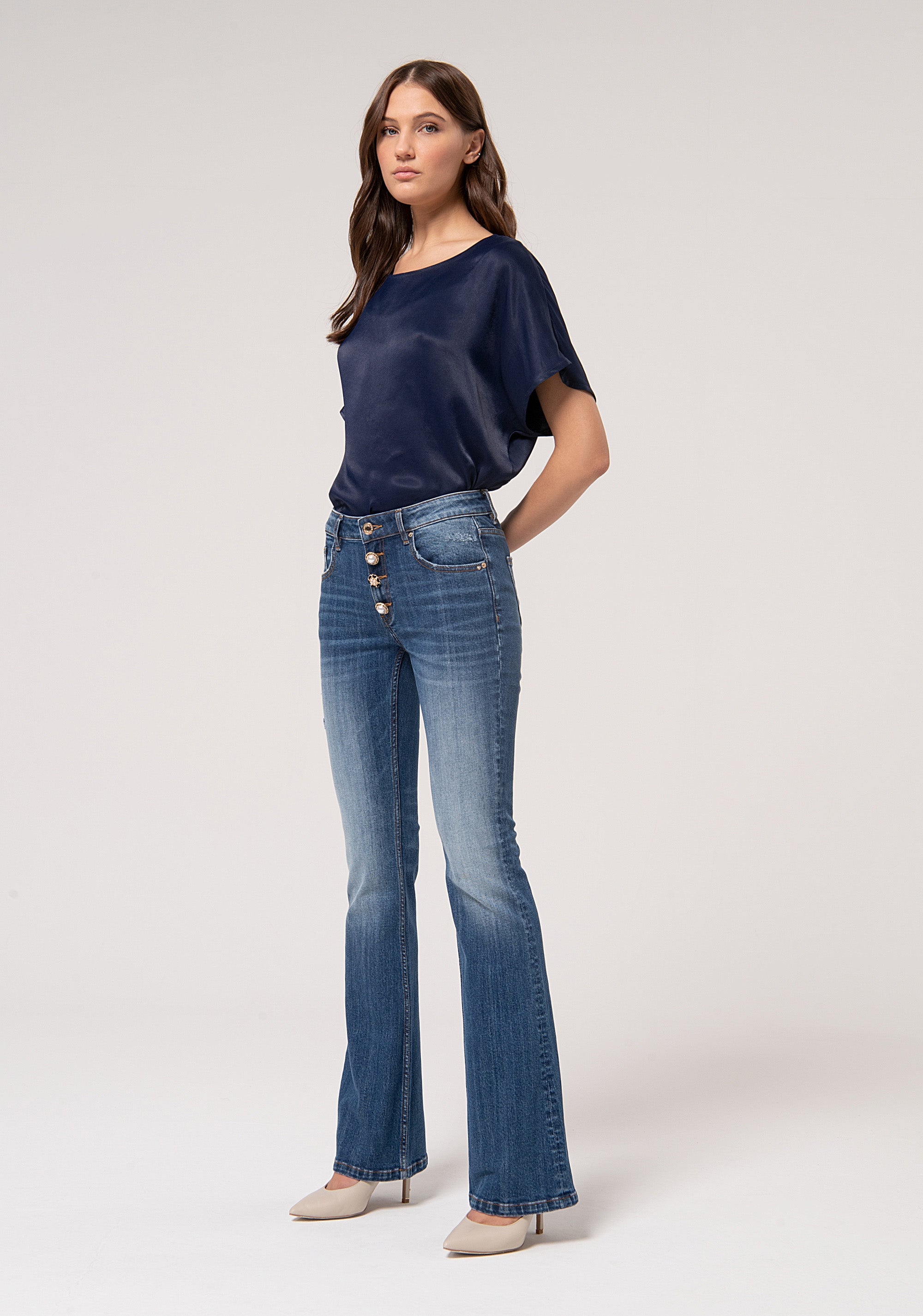 Low Waist Bootcut Pant Strongstone