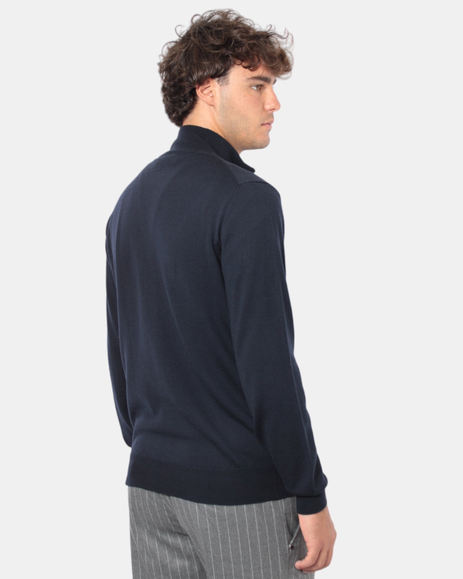 100% Merino Wool Blue Shaved Jacket