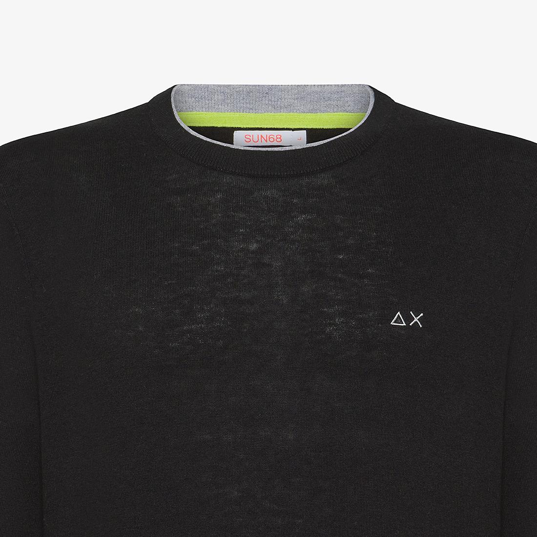 Round Double Rib Nero