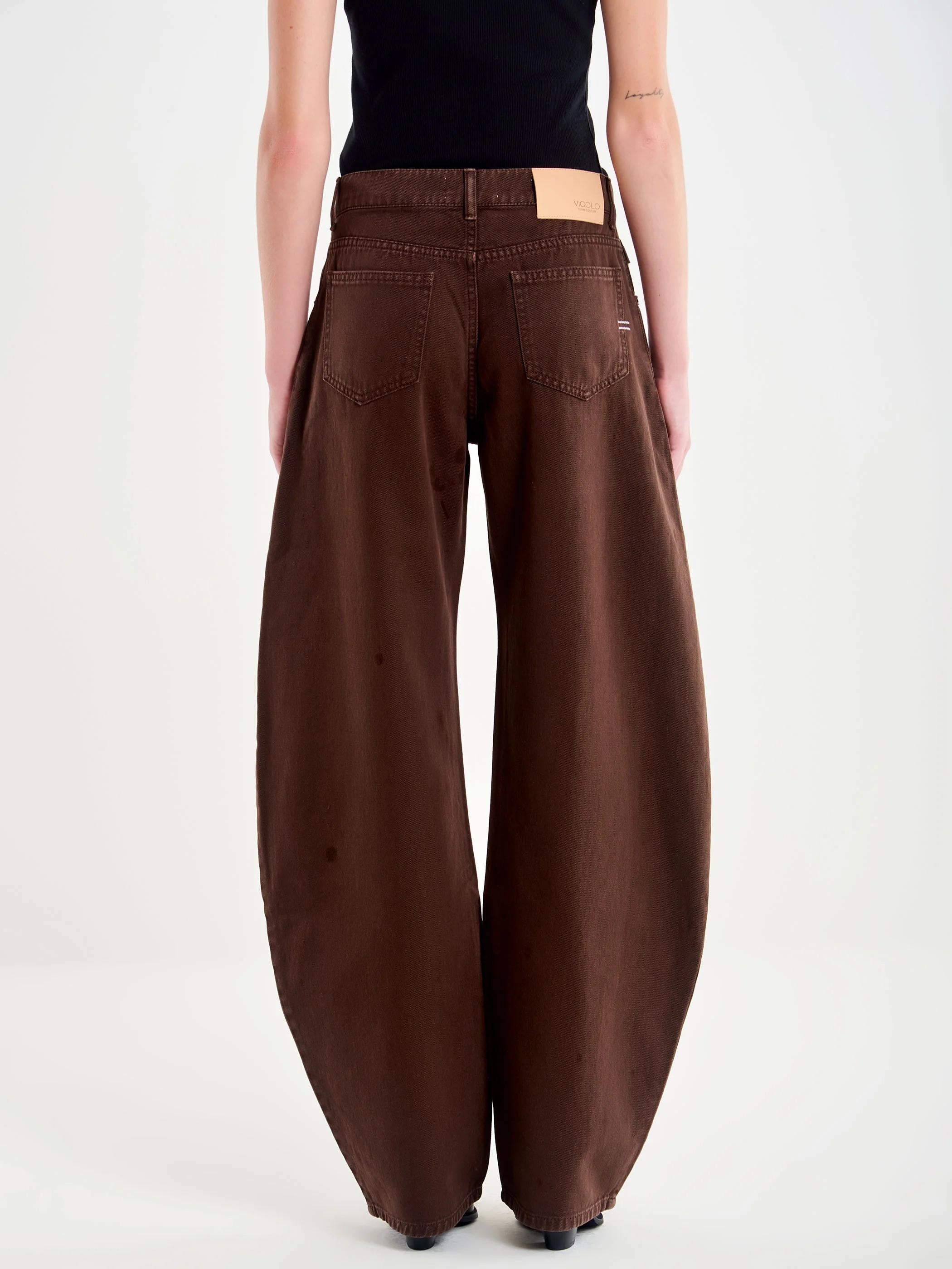 Jeans Denise Barrel Fit Moro DF5110 MARRONE VICOLO