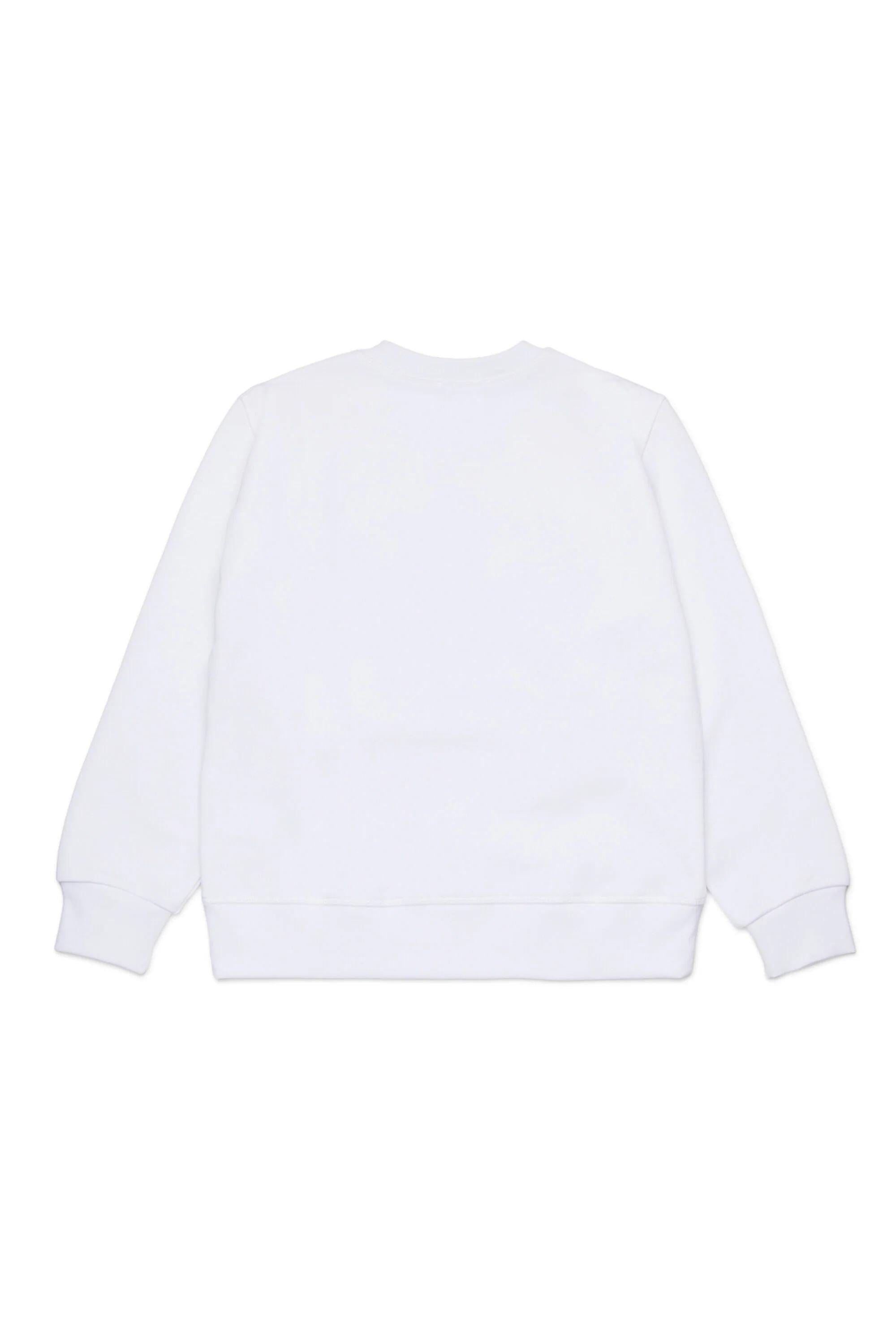 DSQUARED2<BR/>Felpa girocollo con logo Sport bianca DQ3005-D00ZF DQ100 DSQUARED KID