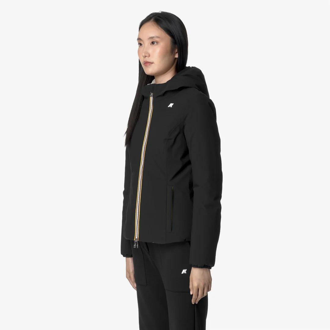 LILY ST WARM REVERSIBLE<BR/>BLACK P-BEIGE G K6128TW BC9 K-WAY