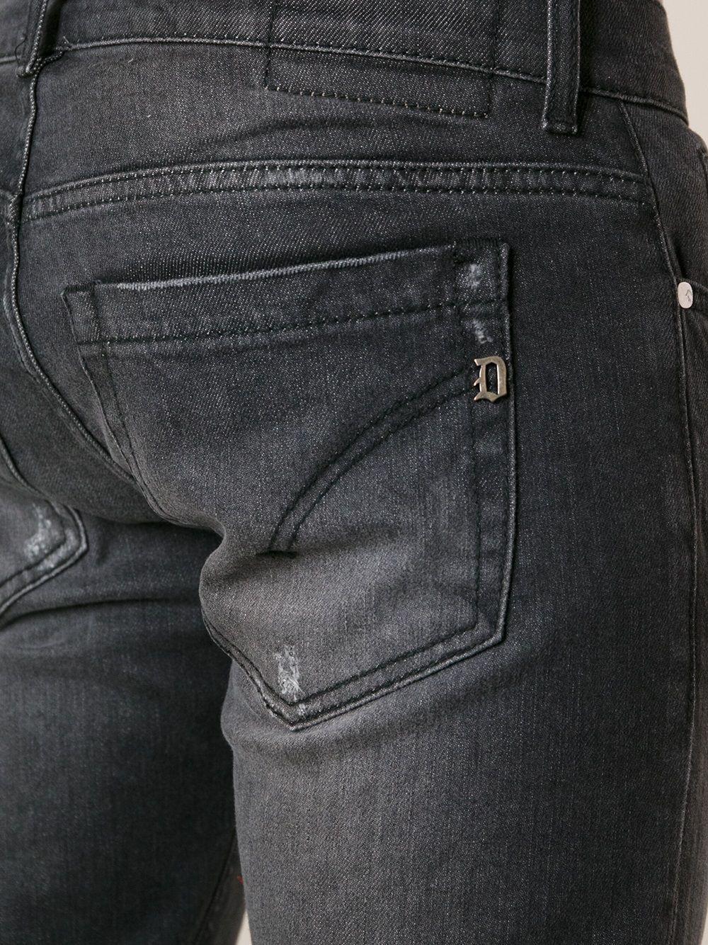 Jeans George skinny in cotone nero UP232-DS0369U-LM3 999 DONDUP