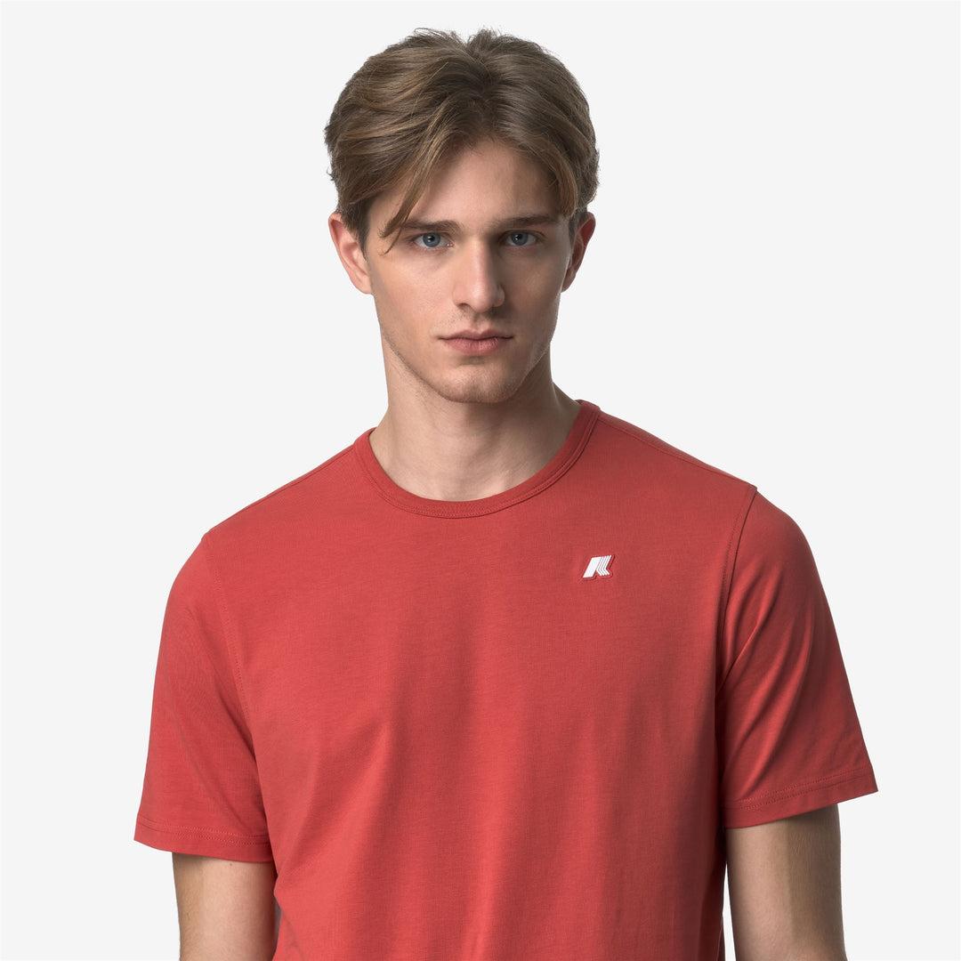 T- shirt Adame Light Stretch Jersey Red Jasper