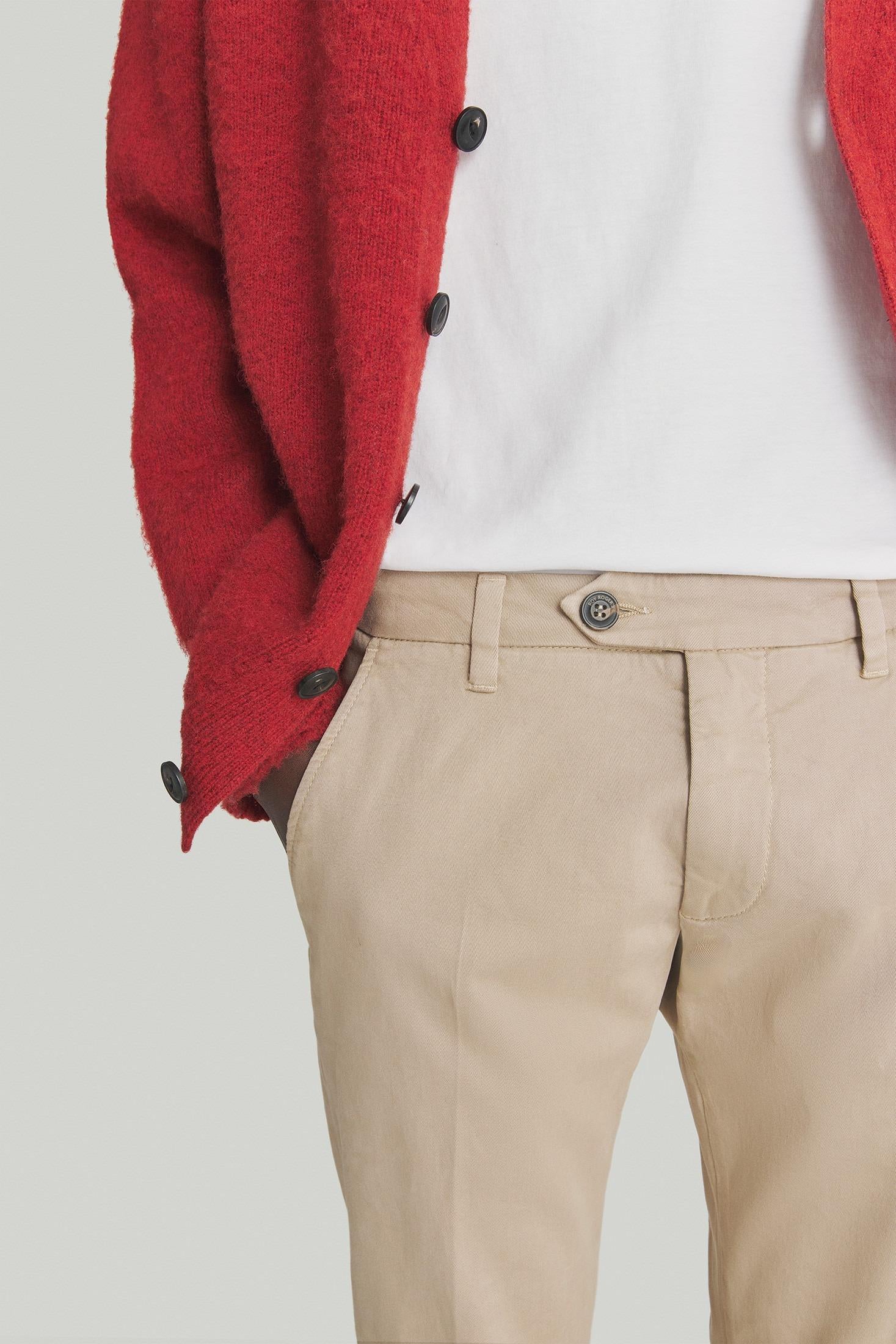 ROY ROGER'S PANTALONE NEW ROLF IN GABARDINA NUT RRU013C8700112 C0234 ROY ROGER'S