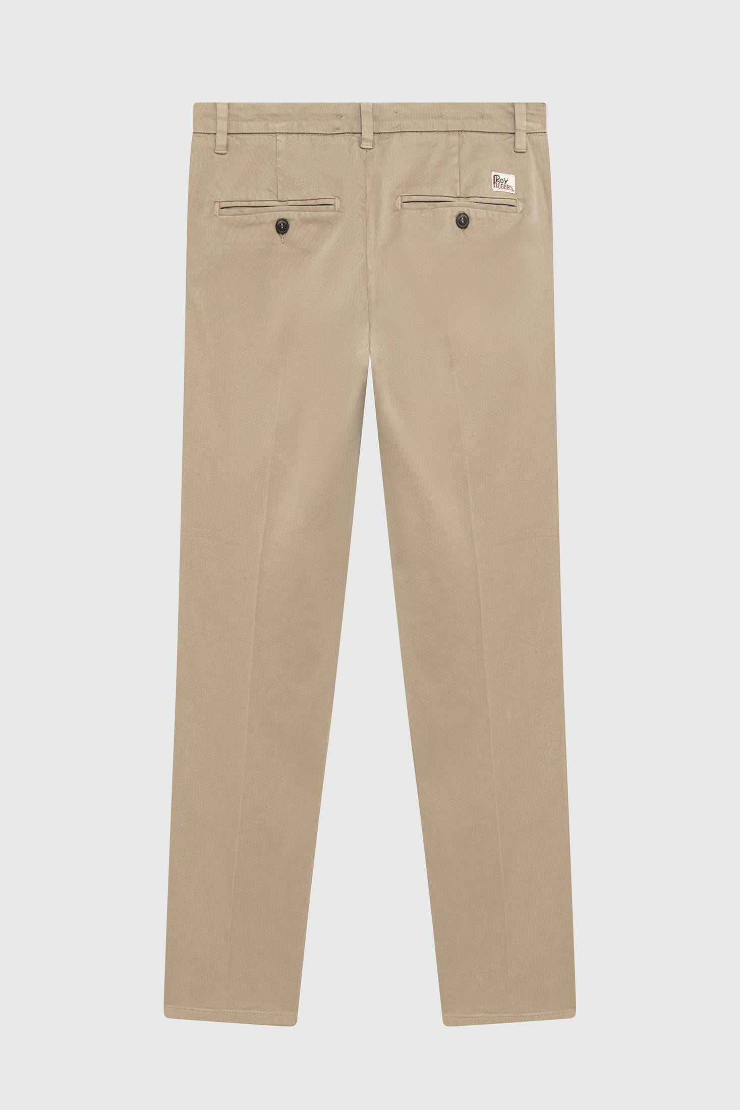 ROY ROGER'S PANTALONE NEW ROLF IN GABARDINA NUT RRU013C8700112 C0234 ROY ROGER'S