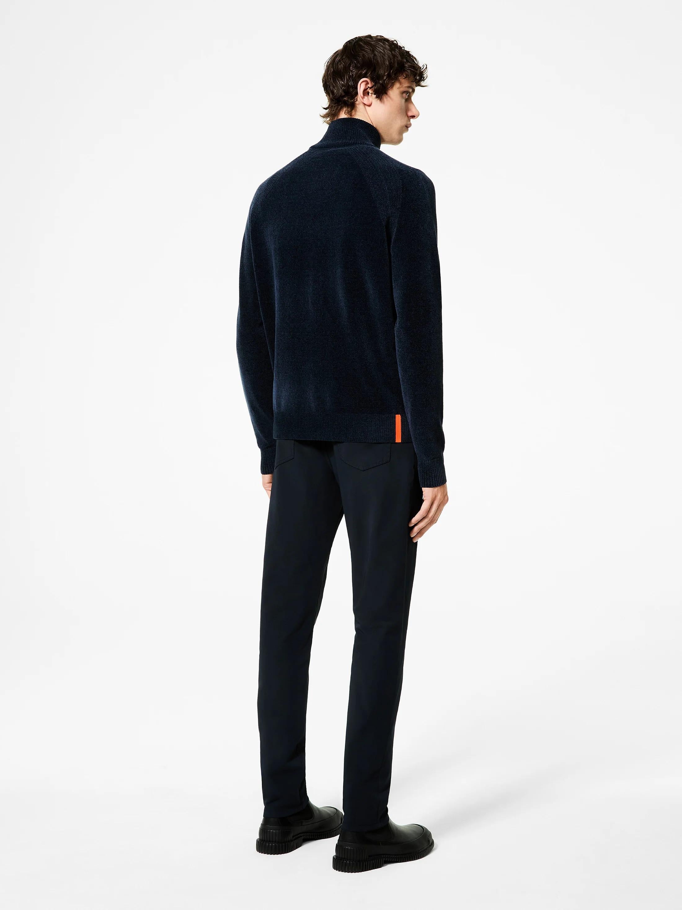 RRD Velvet Full Zip Knit Blue Black W25134 60 RRD