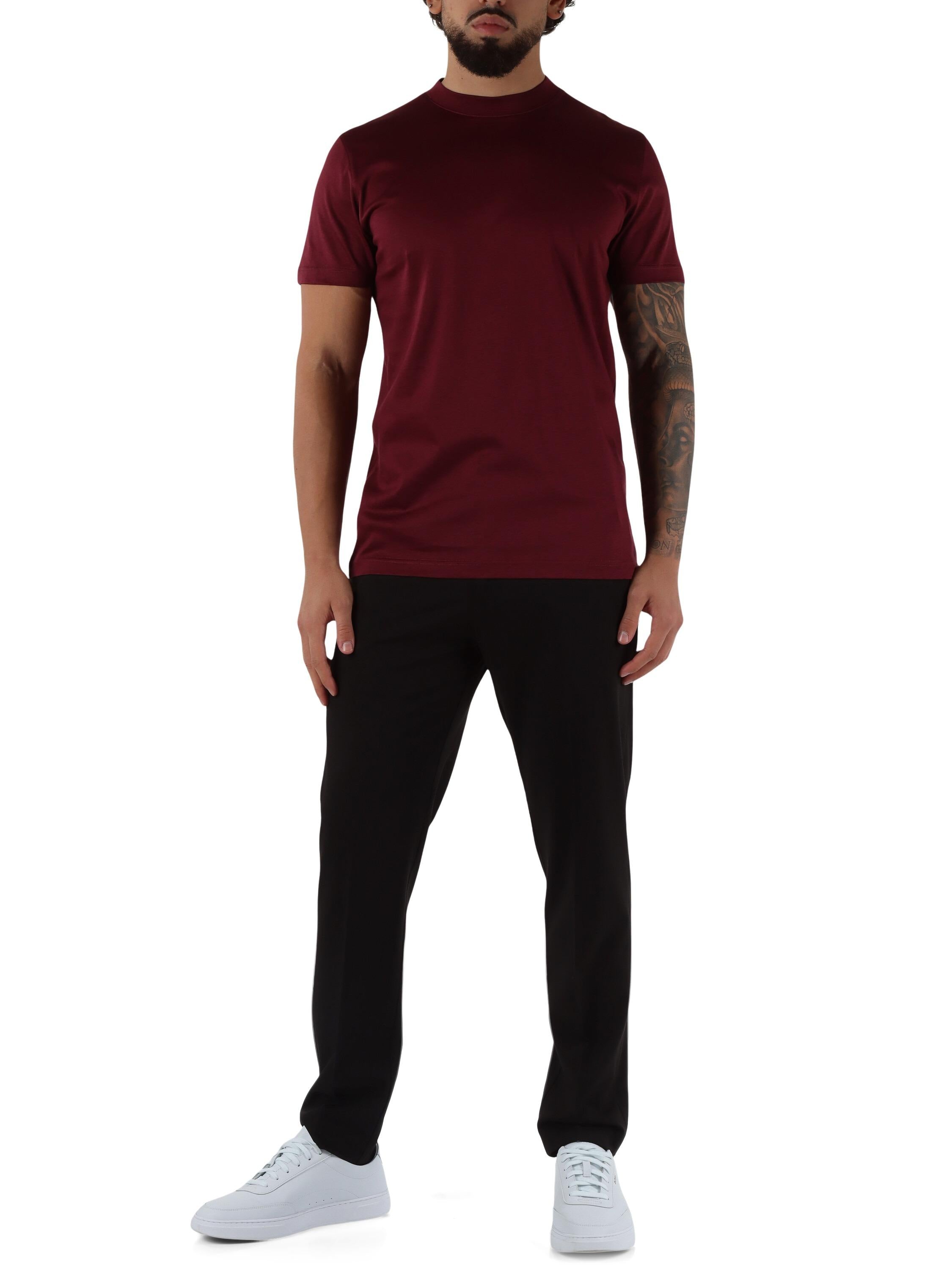 DANIELE ALESSANDRINI<BR/>Pantaloni slim fit PORTOFINO in misto lana NERO DA1FW26P007 101 DANIELE ALESSANDRINI