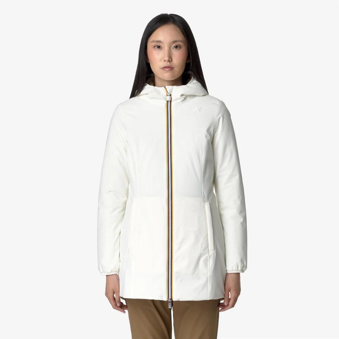 DENISE ST WARM REVERSIBLE<BR/>WHITE G-BROWN C K6128UW BCD K-WAY
