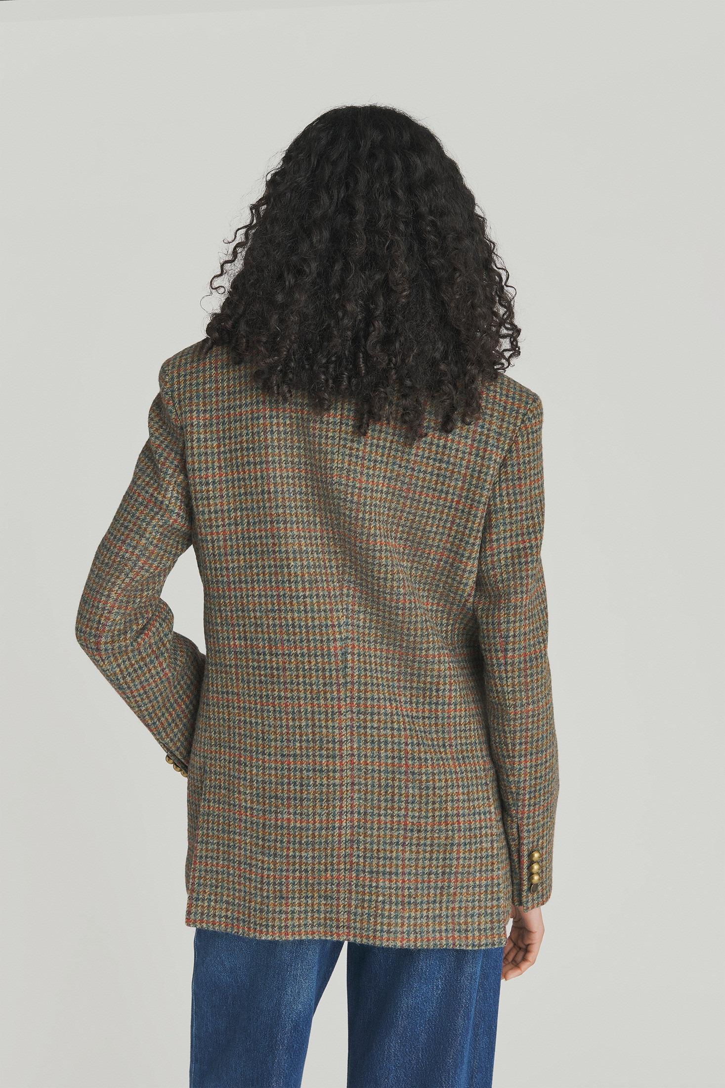 BLAZER DOPPIOPETTO IN LANA PIED DE POULE RND391CN58XXXX RUSTIC/GREEN ROY ROGER'S