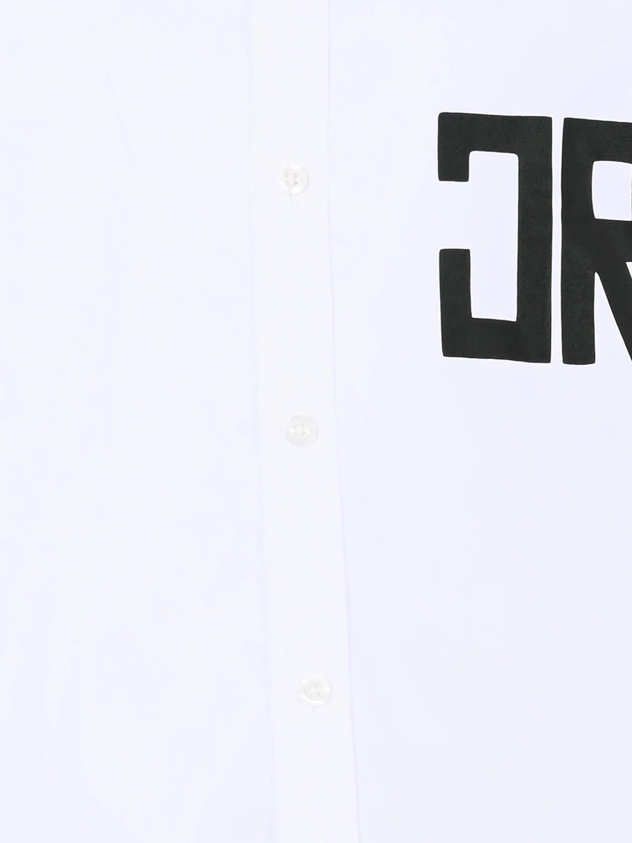 John Richmond Camicia bianca per bambino con logo RBA25129CA WHITE Richmond kids