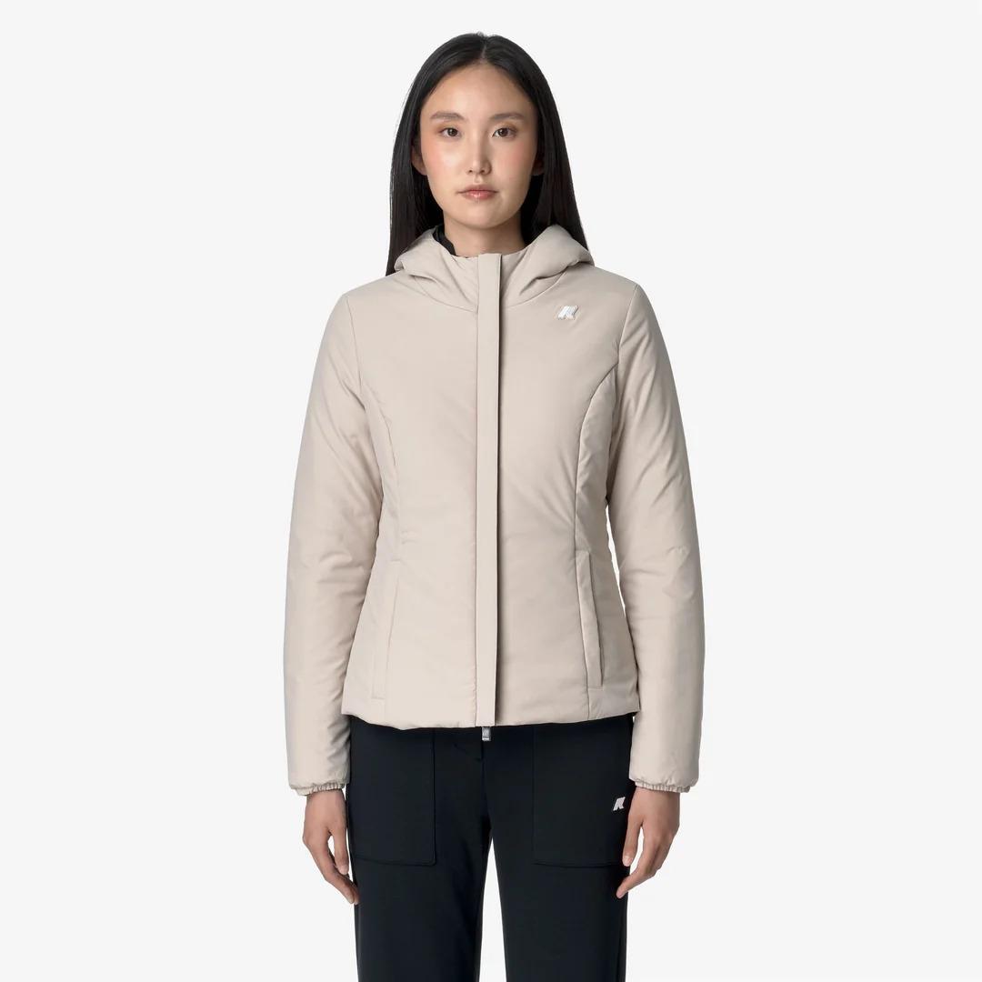 LILY ST WARM REVERSIBLE<BR/>BLACK P-BEIGE G K6128TW BC9 K-WAY