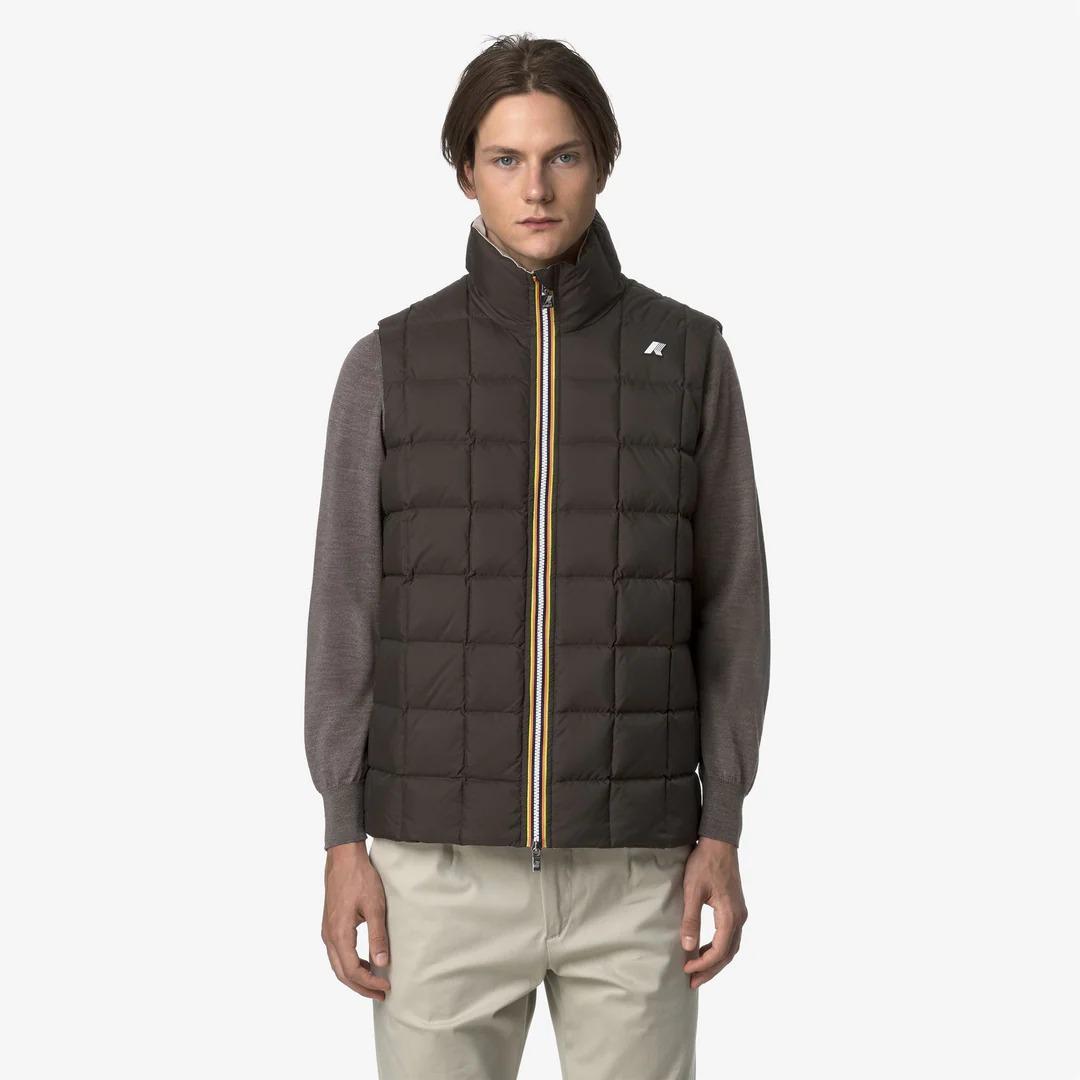 VALEN ST THERMO REVERSIBLE<BR/>BEIGE CASHMERE-BLACK OLIVE K4131IW B25 K-WAY