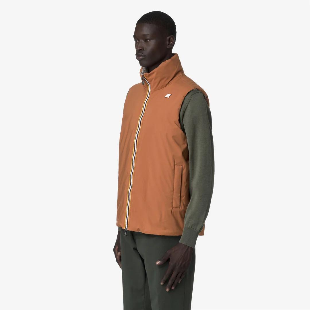 VALEN ST THERMO REVERSIBLE<BR/>ORANGE ADOBE-BEIGE CASHMERE K4131IW B28 K-WAY