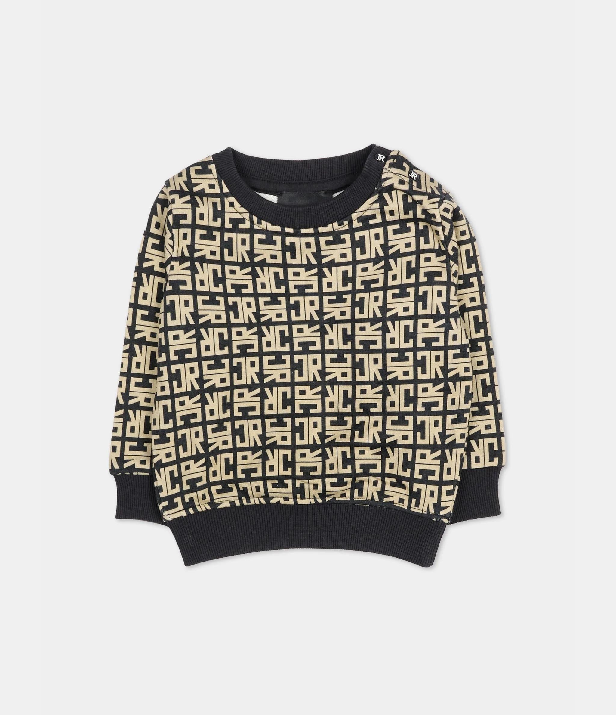 John Richmond Felpa beige per neonato con logo RIA25048FE JR MONOGRAM BEIGE Richmond kids