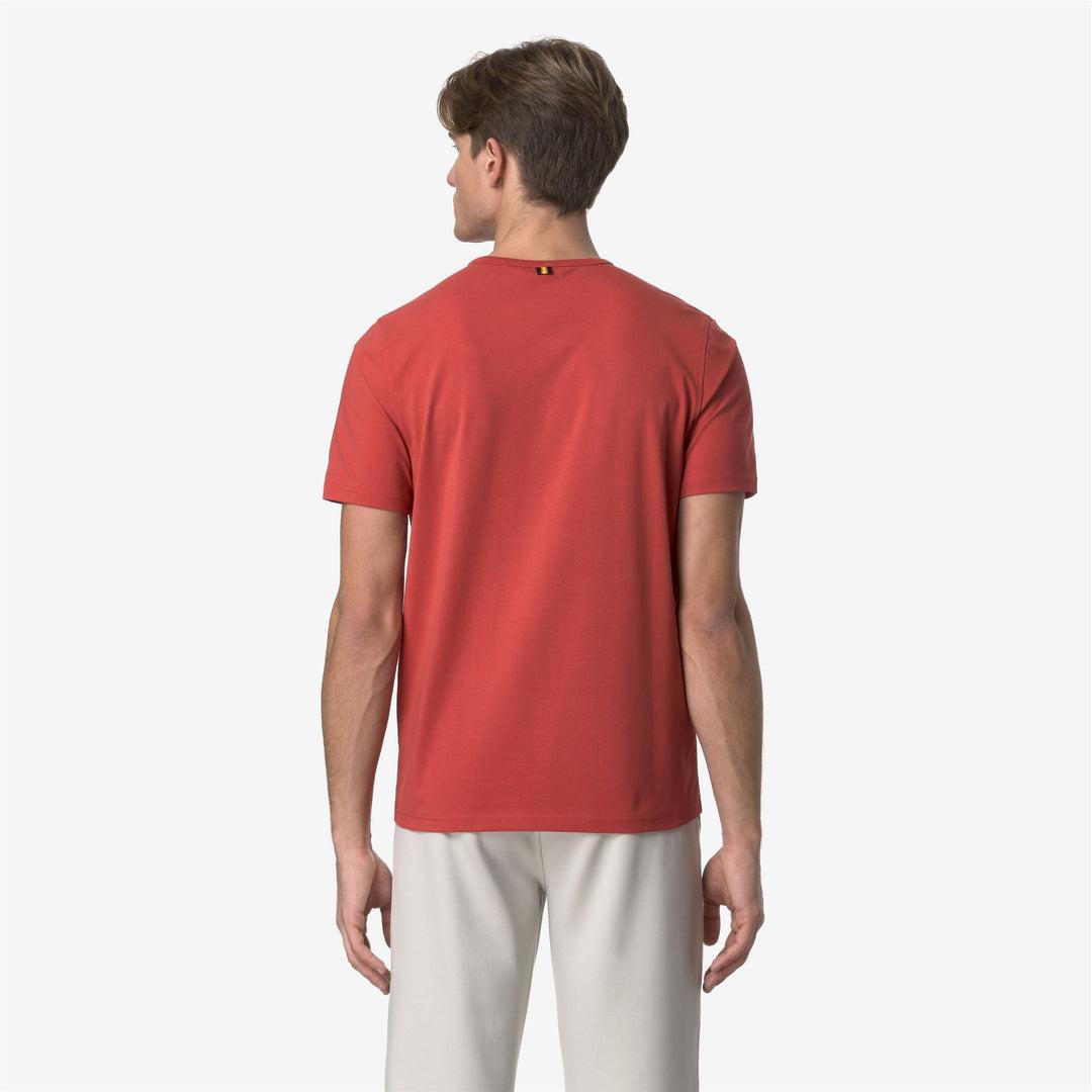 T- shirt Adame Light Stretch Jersey Red Jasper