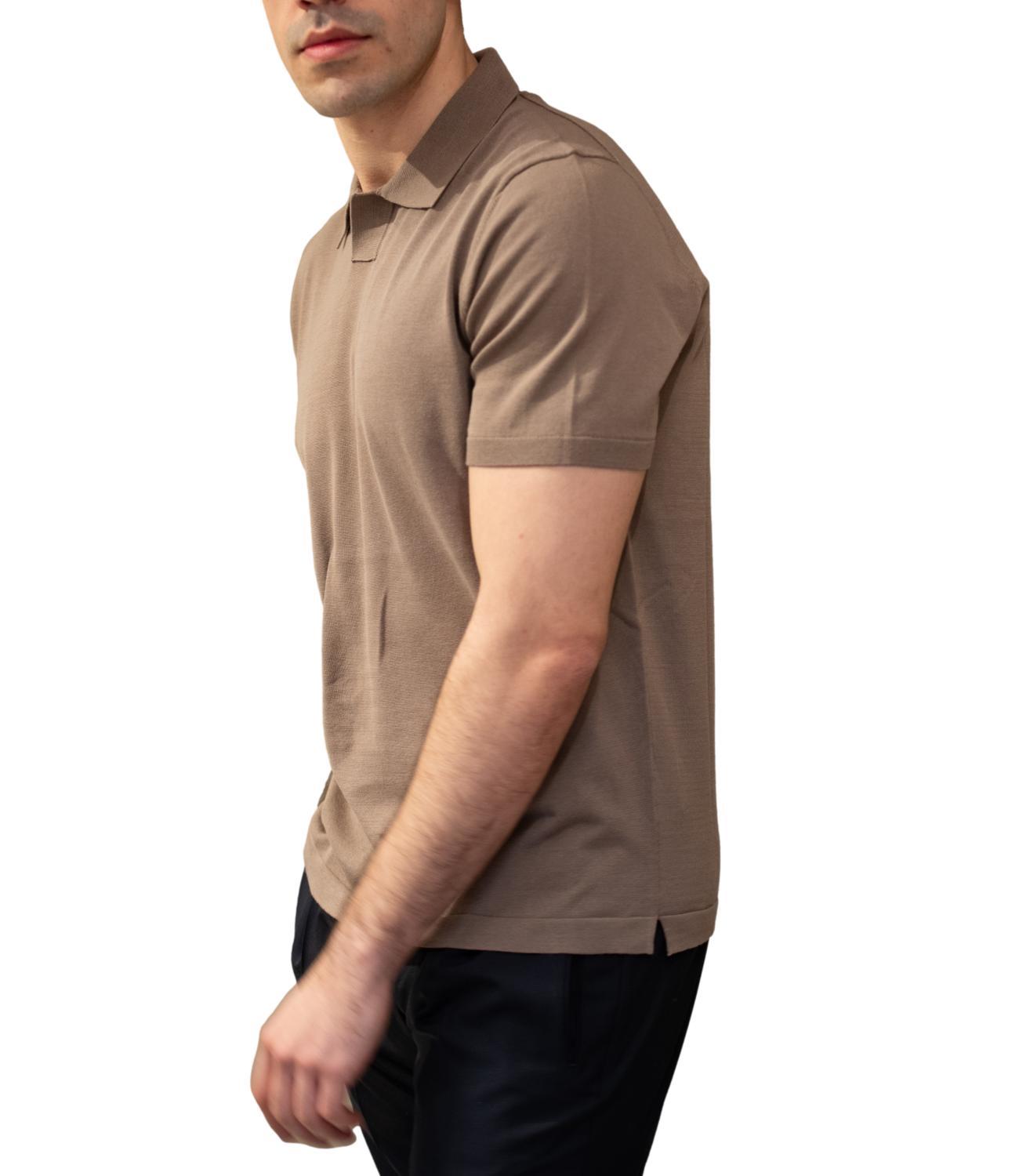 Polo Skipper Marrone in filo