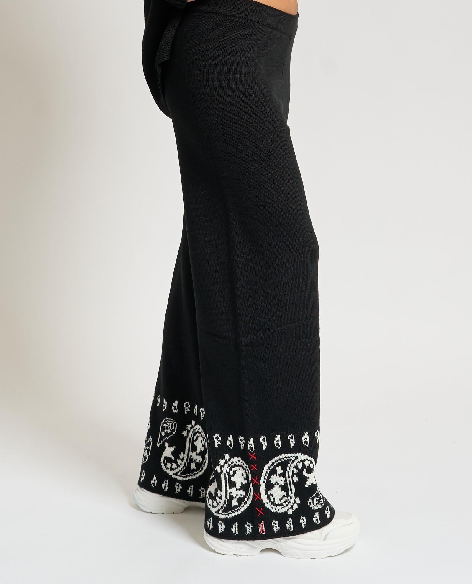 Pantaloni donna Gaelle Paris con stampa GAABW07204-MBFI0001 NE01 GAELLE