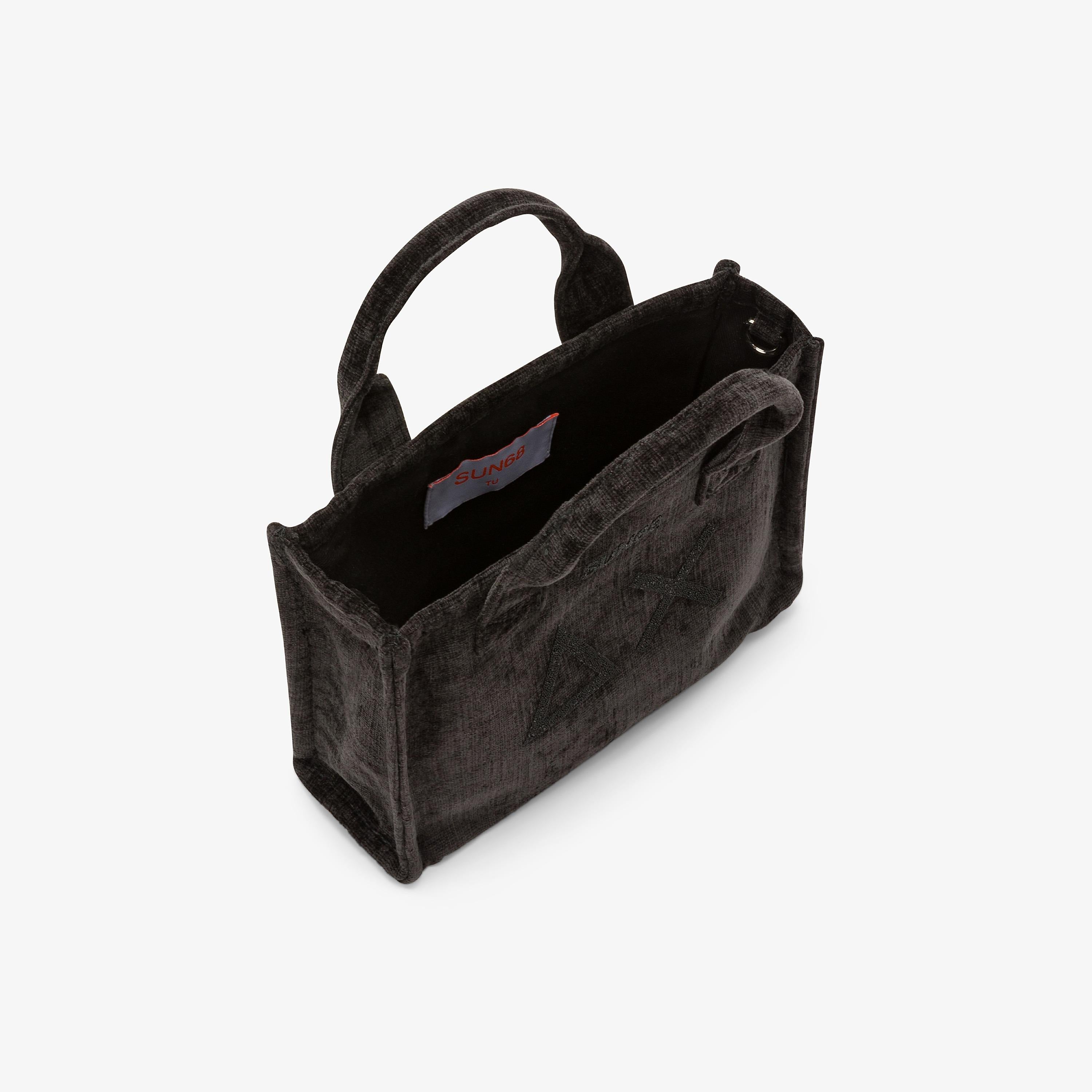 Mini shopping bag Cali in velluto nero X45202 11 SUN 68
