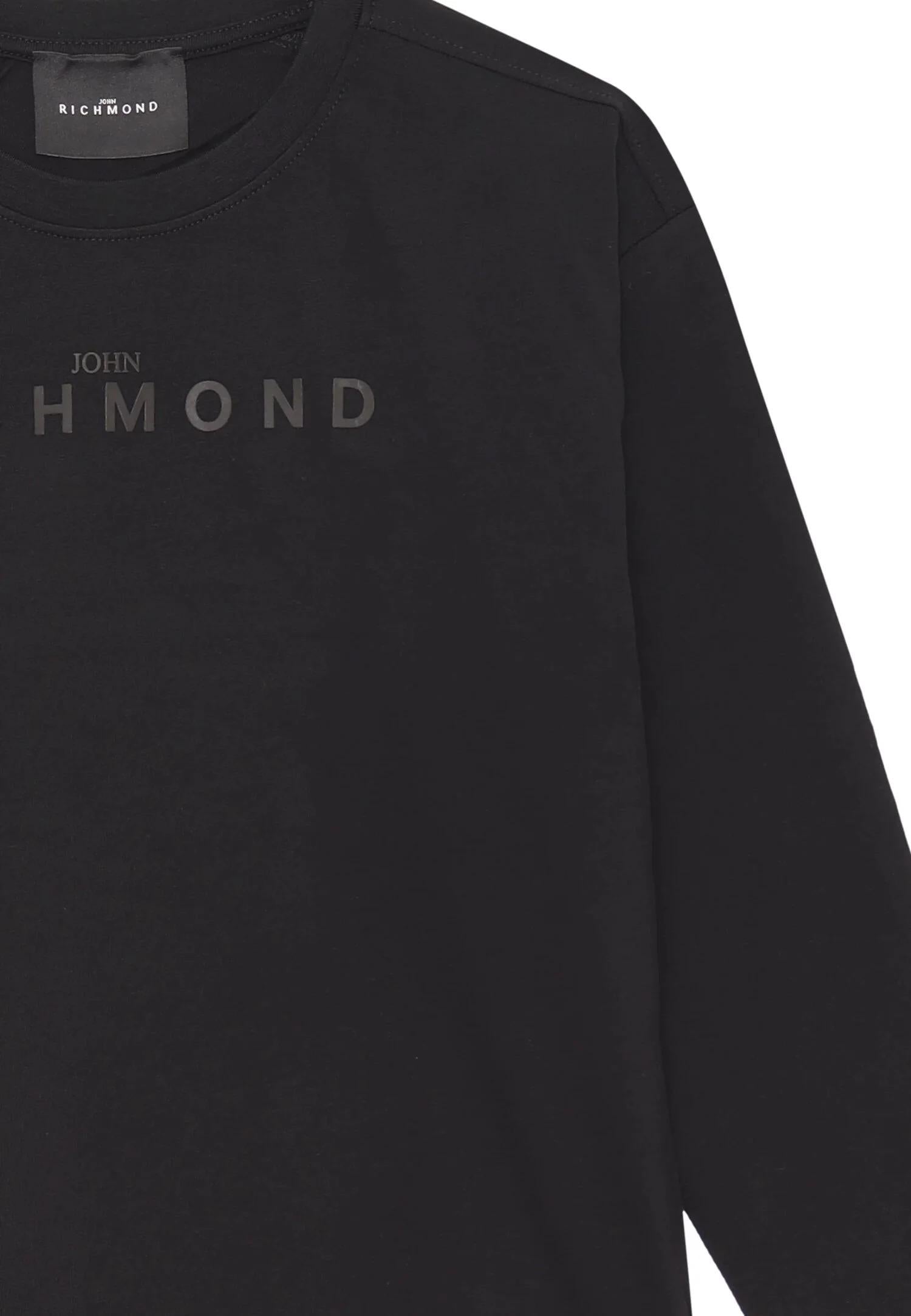 John Richmond t-shirt bambino nera manica lunga in cotone RBA25016TS BLACK Richmond kids