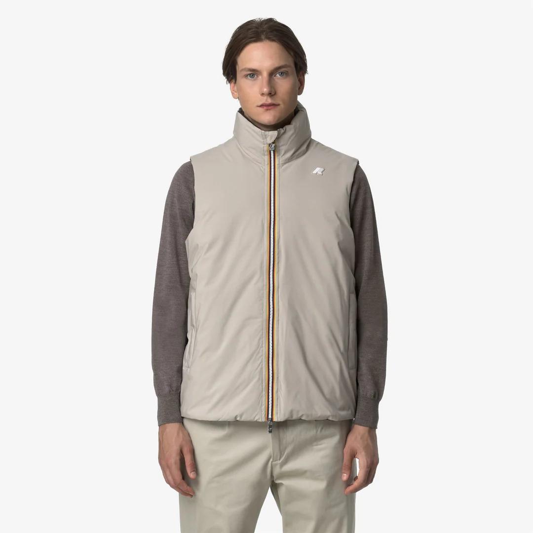 VALEN ST THERMO REVERSIBLE<BR/>BEIGE CASHMERE-BLACK OLIVE K4131IW B25 K-WAY