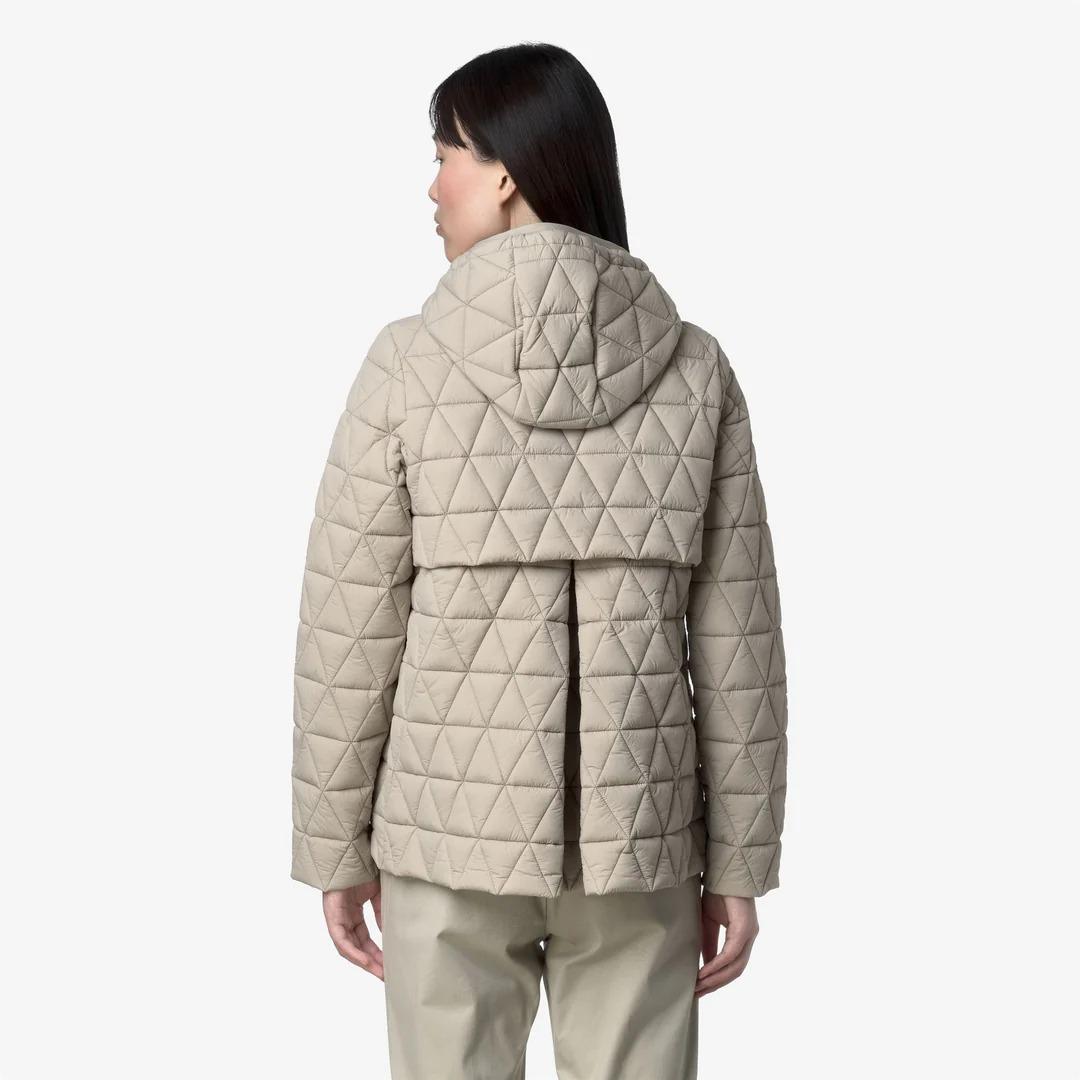 MADLAINE DIAMOND QUILTED WARM<BR/>BEIGE CASHMERE K2136FW XP2 K-WAY