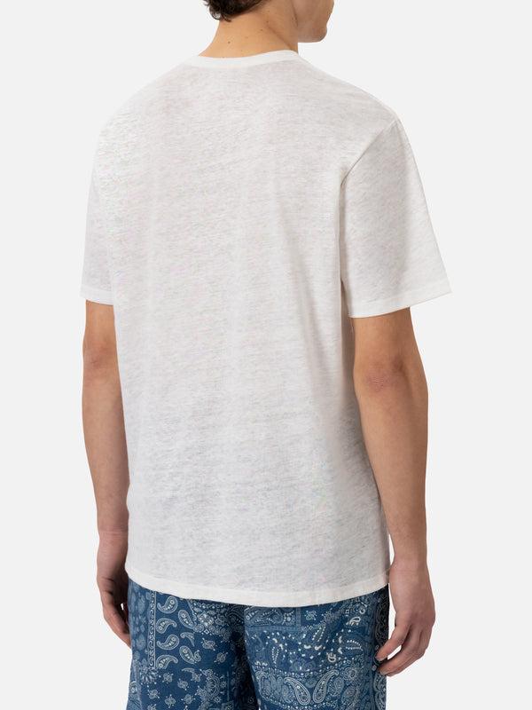 Tshirt Ecstasea In Jersey Di Lino Bianca