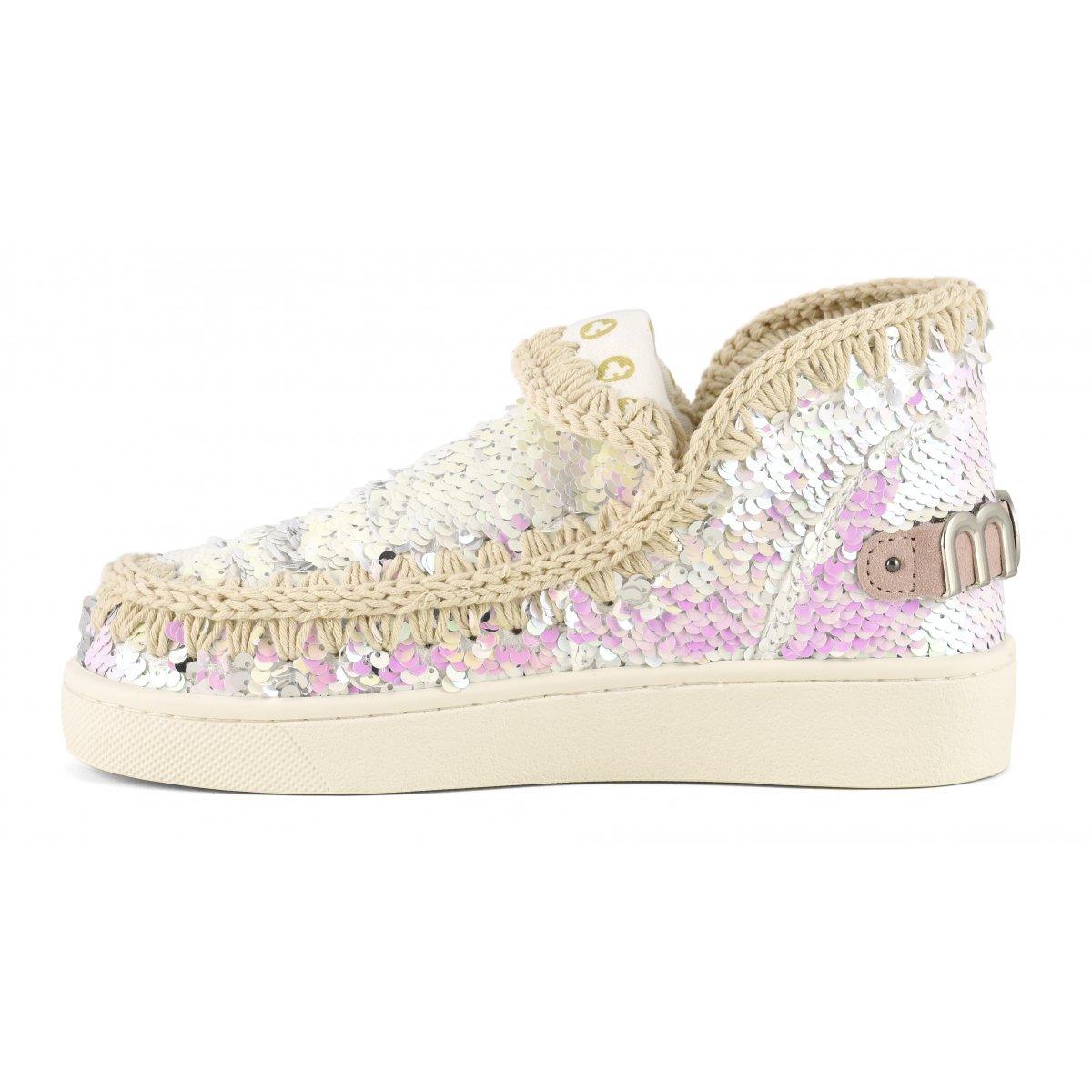Summer Eskimo Sneaker Sequins Gunmental