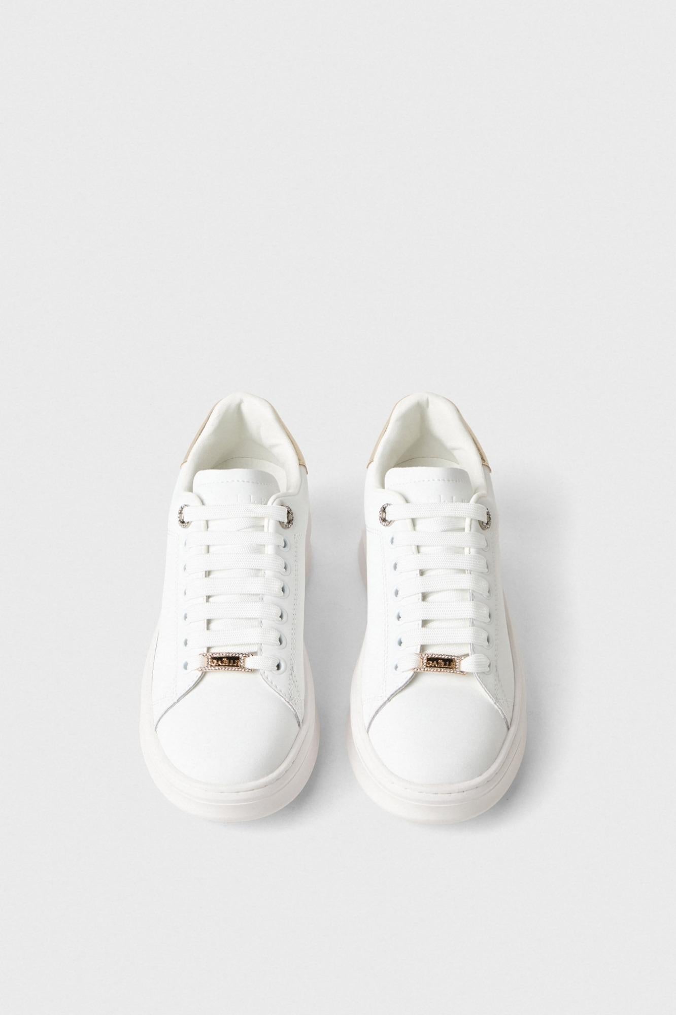 Sneaker Addict Passalaccio In Strass E Tallone In Laminato Oro - Gaëlle Paris GACAW01452-MTFI0014 OR01 GAELLE