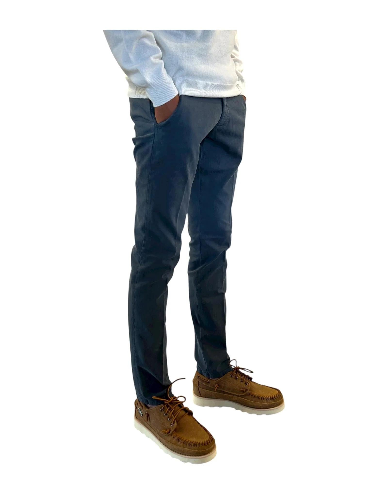 ROY ROGER'S PANTALONE NEW ROLF IN GABARDINA DOLOMITE RRU013C8700112 C0238 ROY ROGER'S