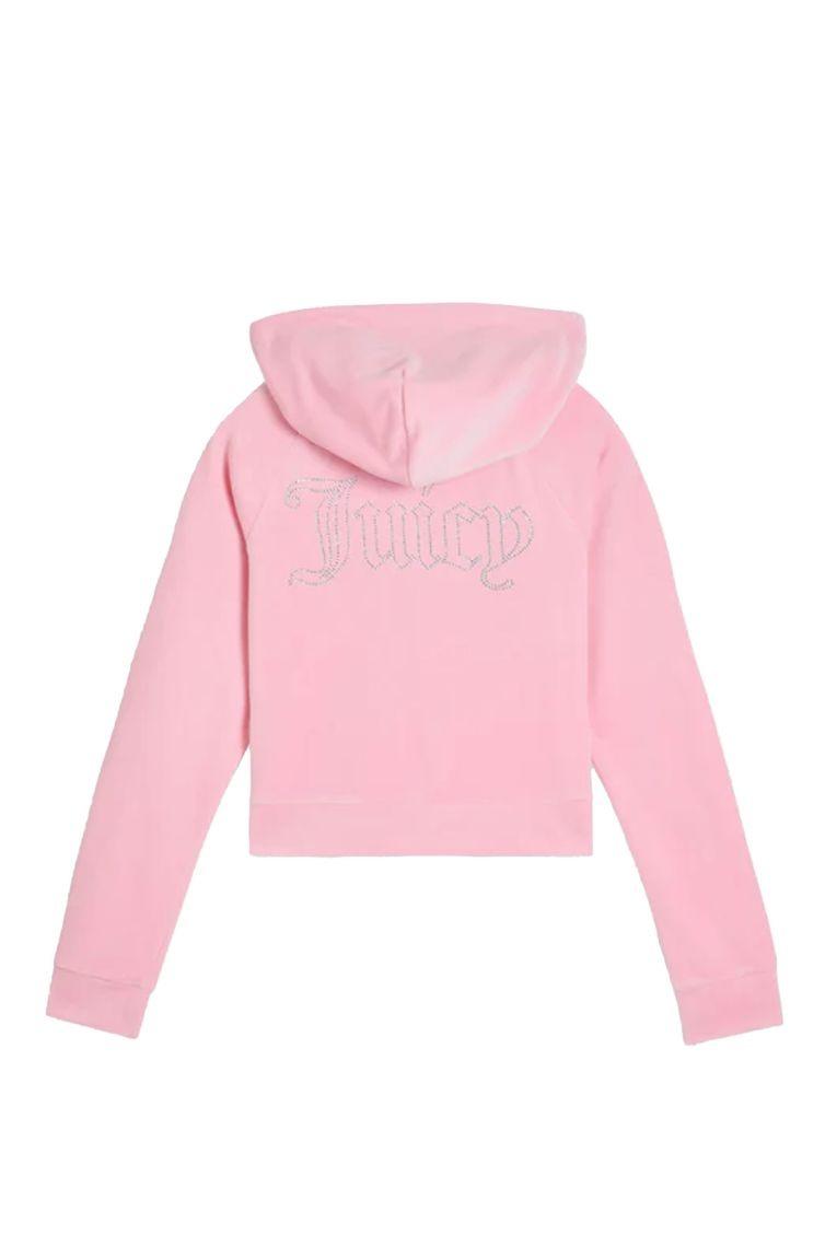 JUICY COUTURE<BR/>W MADISON OUTLINE HOODIE JUICY PINK-JUICY PIN VIJH70698WPF JP2 JUICY COUTURE