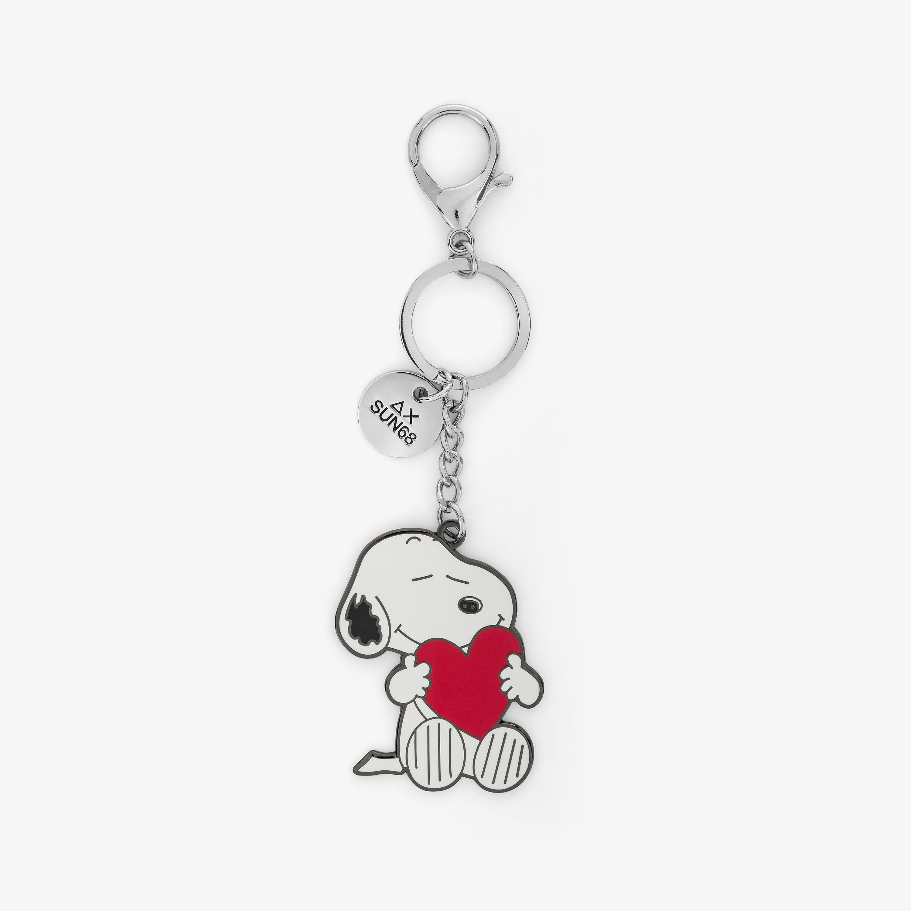 Charms Peanuts in metallo bianco/rosso fuoco X45242 0130 SUN 68