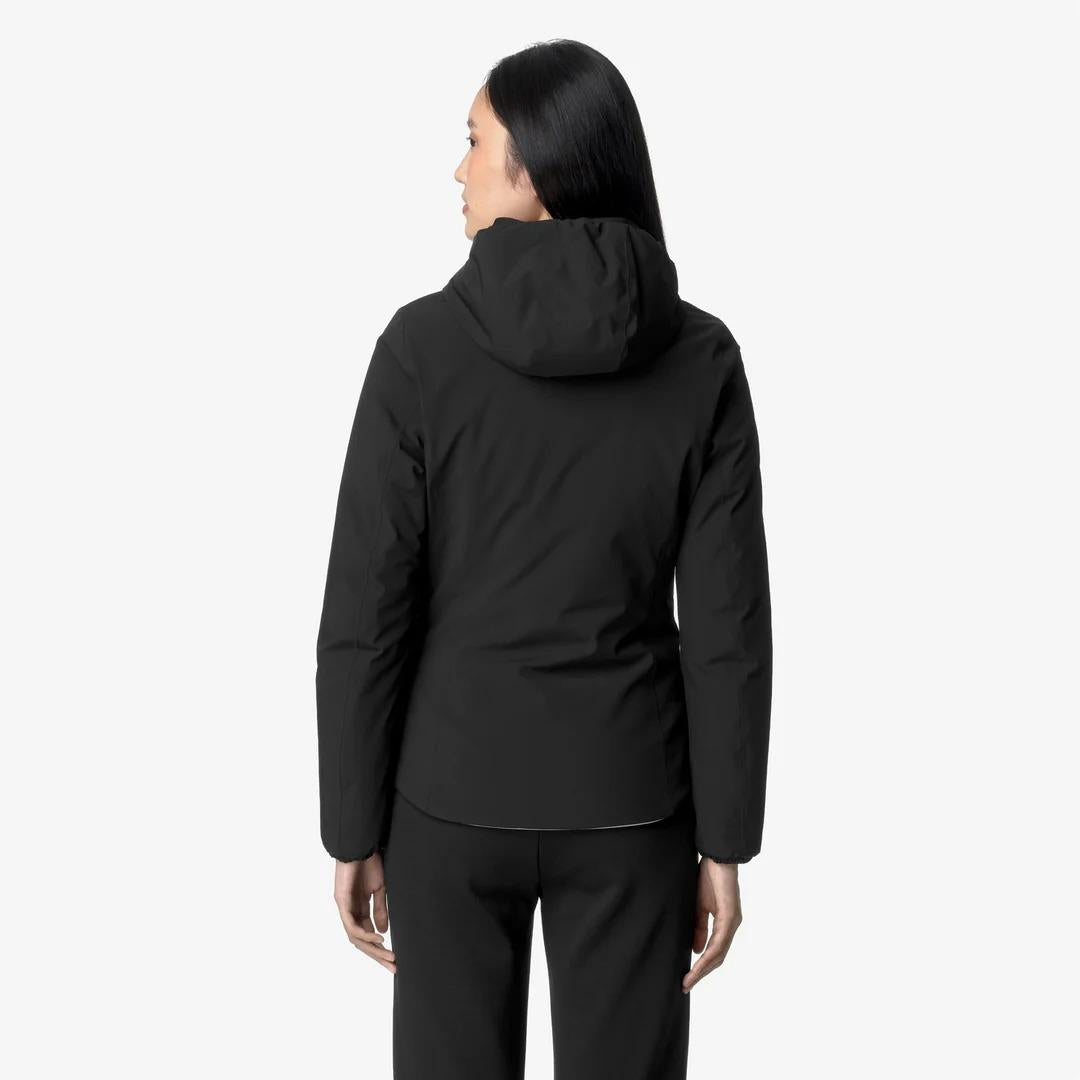 LILY ST WARM REVERSIBLE<BR/>BLACK P-BEIGE G K6128TW BC9 K-WAY