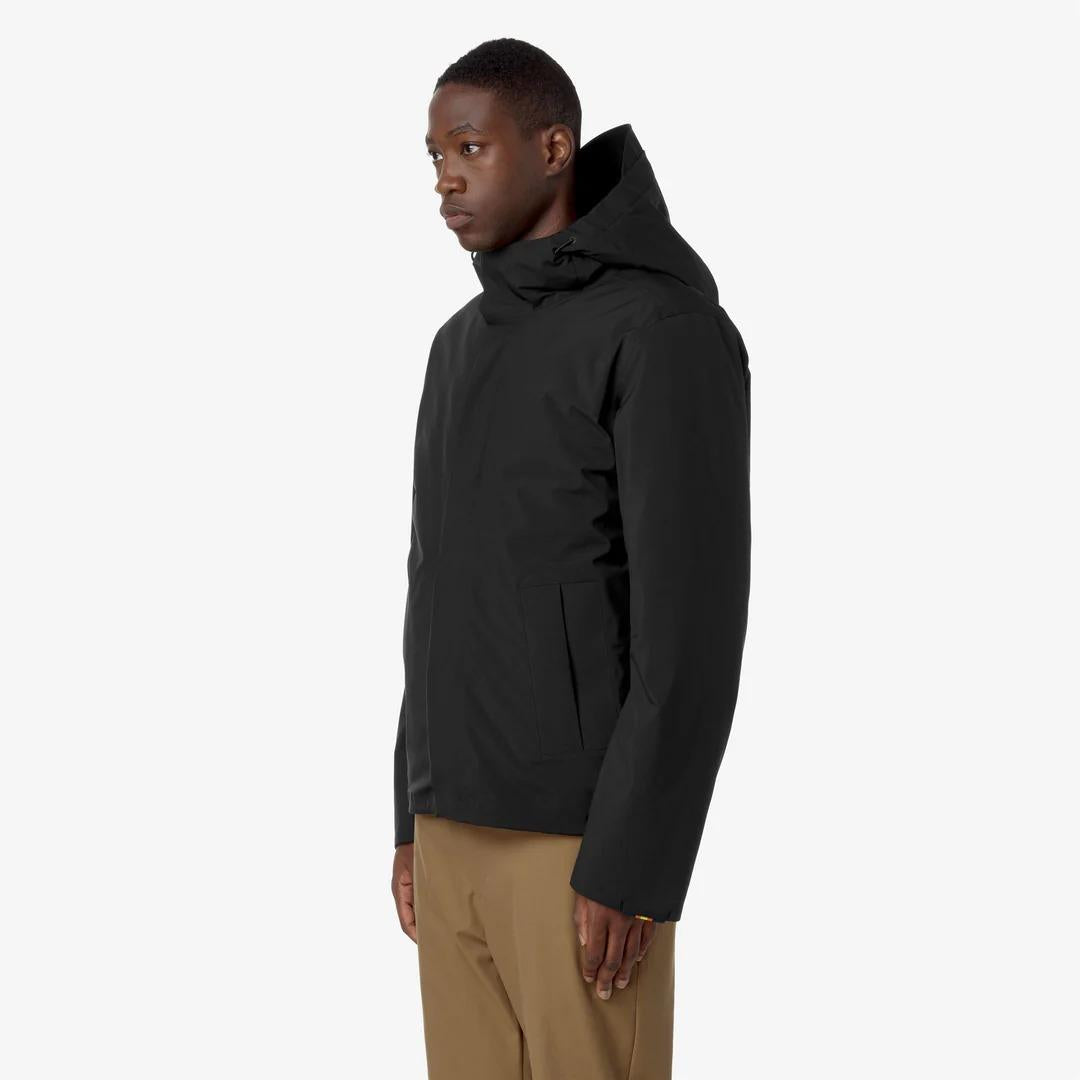 JACKEN BONDED PADDED<BR/>BLACK PURE K7132BW AT0 K-WAY