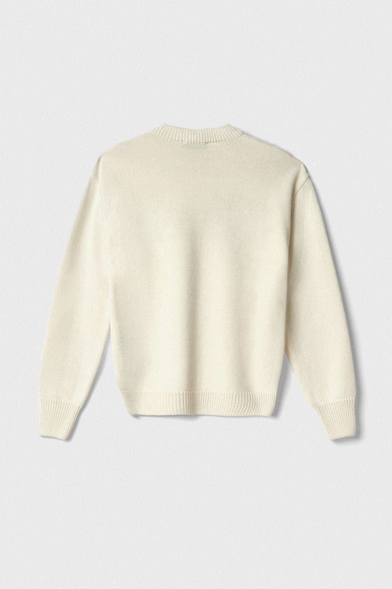Pullover Cropped In Maglieria Con Logo Lurex Off White - Gaëlle Paris GAABW07114-MBFI0001 BI02 GAELLE