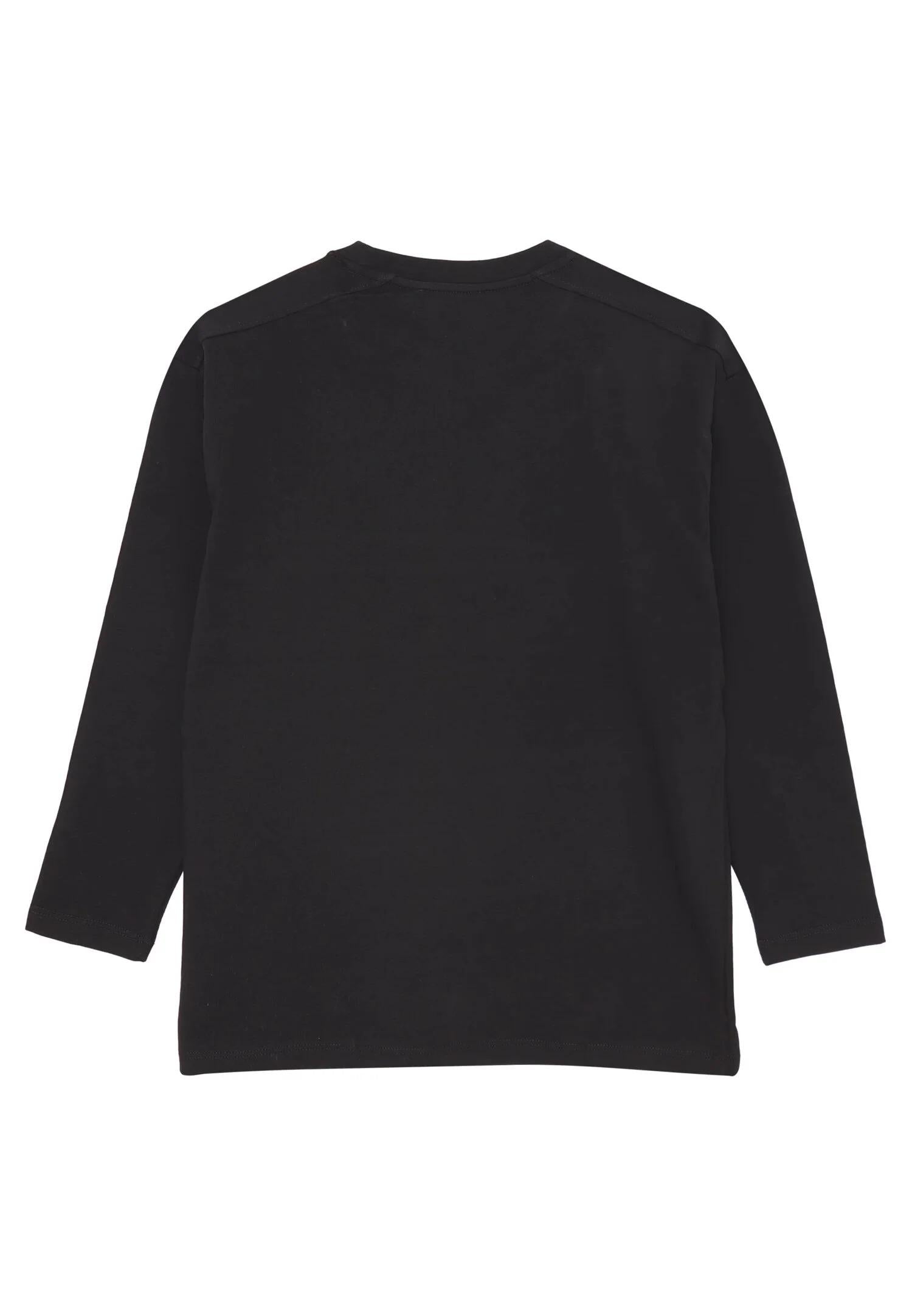 John Richmond t-shirt bambino nera manica lunga in cotone RBA25016TS BLACK Richmond kids