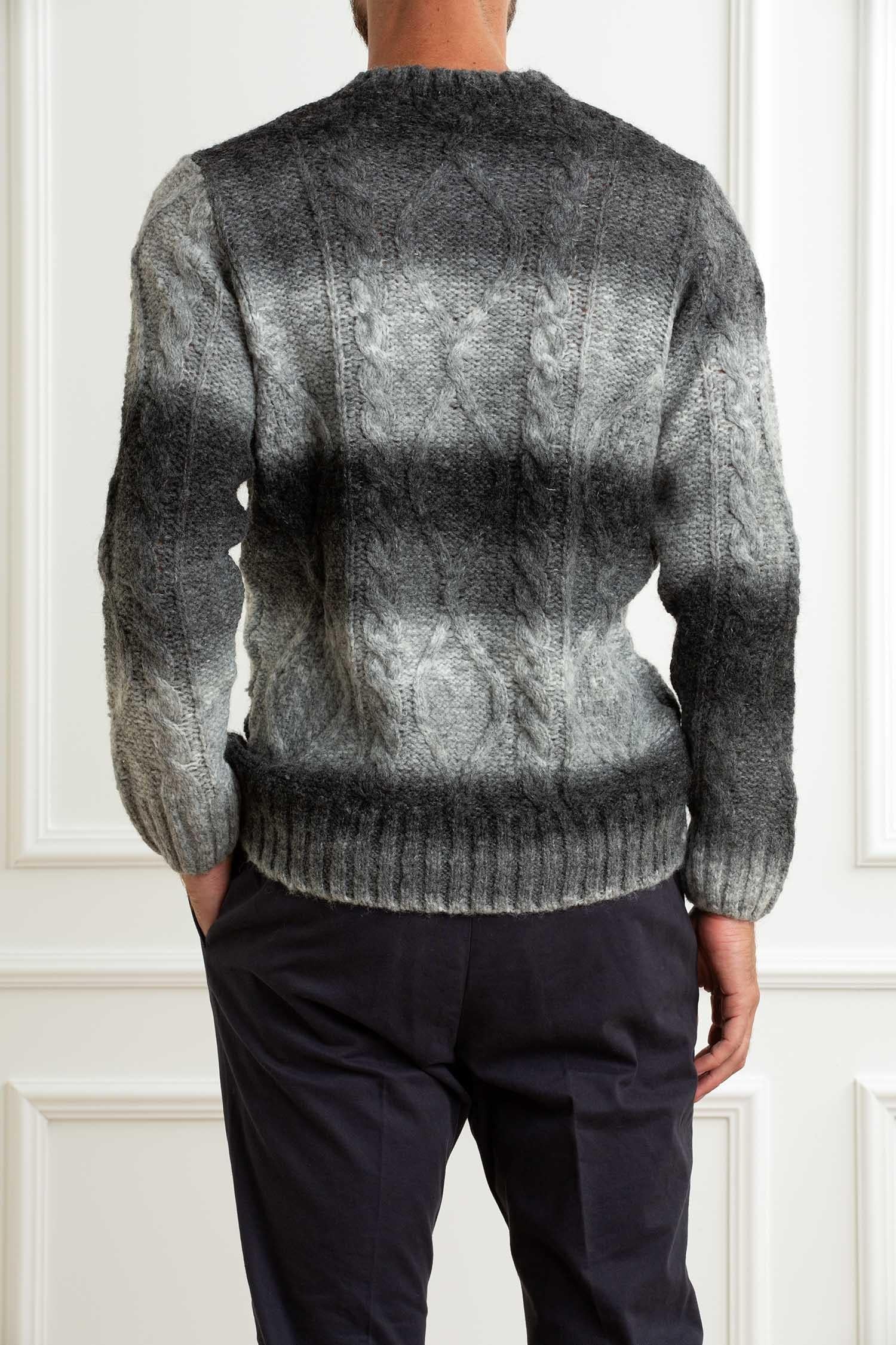 Daniele Alessandrini Maglia Lavorata GREY MELANGE DA1FW26M042 169 DANIELE ALESSANDRINI