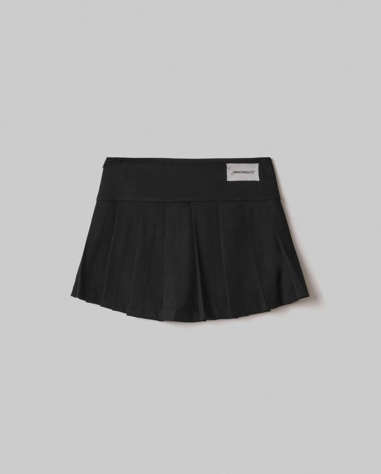Gonna Corta Pantaloncino A Pieghe Nero HMABW02225-TMTS0172 NE01 HINNOMINATE