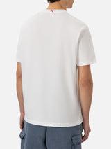T-shirt Man In Cotone con Ricamo Uomo d'Acciaio | SUPERMAN SPECIAL EDITION TSHM001 04967H MC2 SAINT BARTH